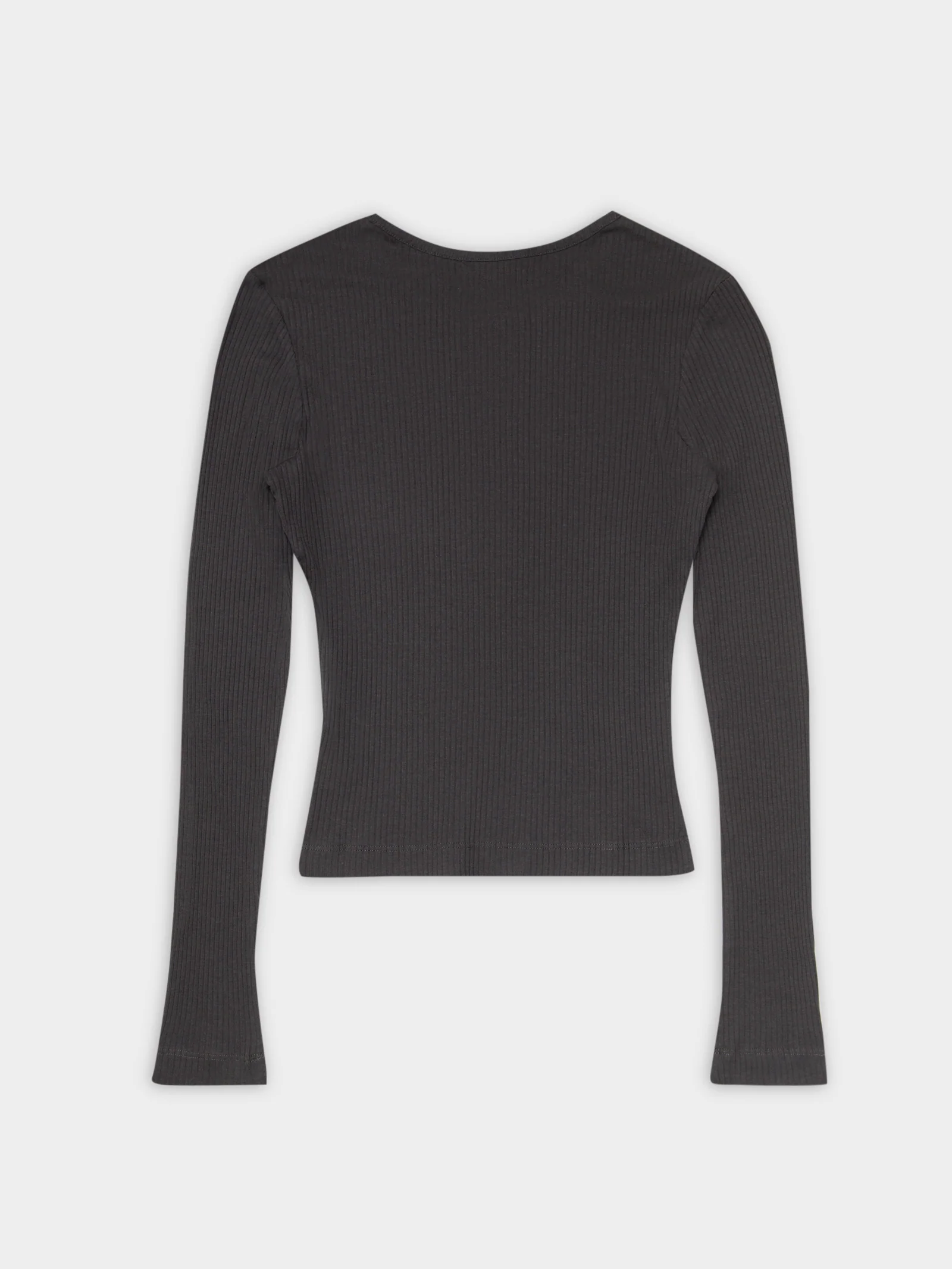 Ribbed Long Sleeve Lounge T-Shirt - Image 9