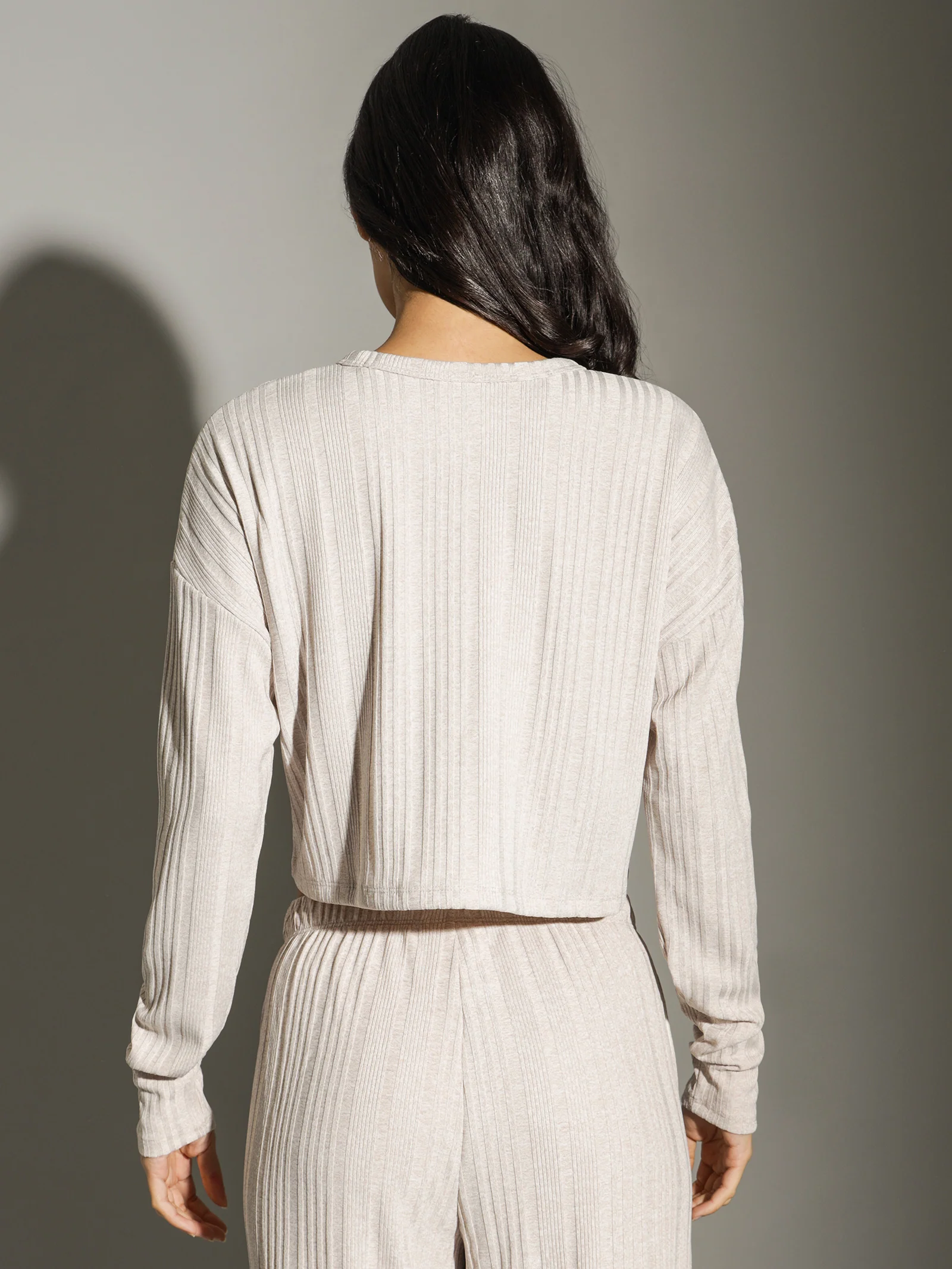 Ribbed Long Sleeve T-Shirt - Image 6
