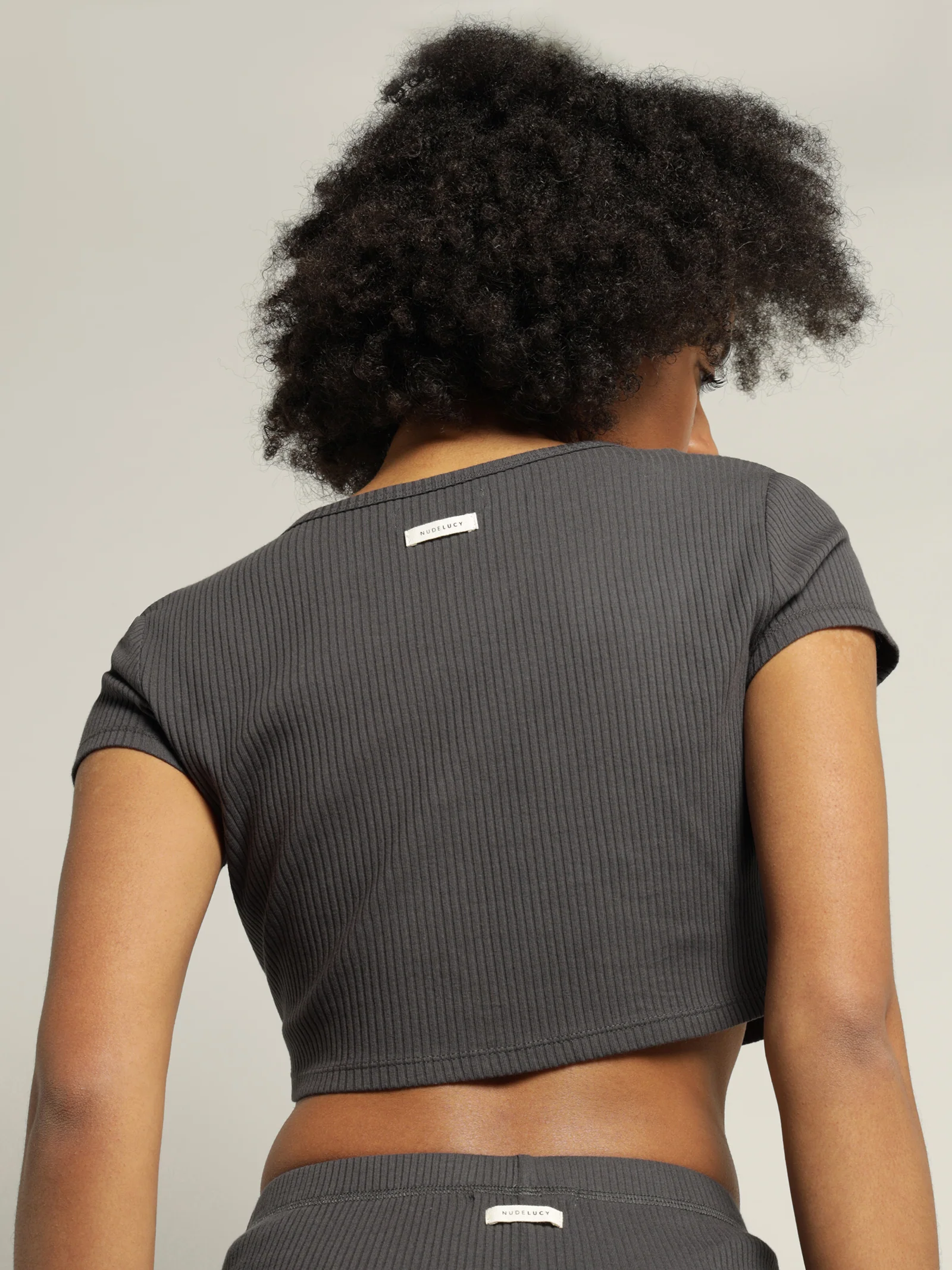 Ribbed Lounge Button T-Shirt - Image 6