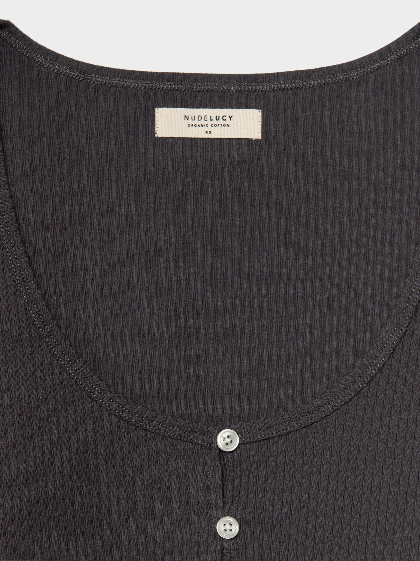 Ribbed Lounge Button T-Shirt - Image 8