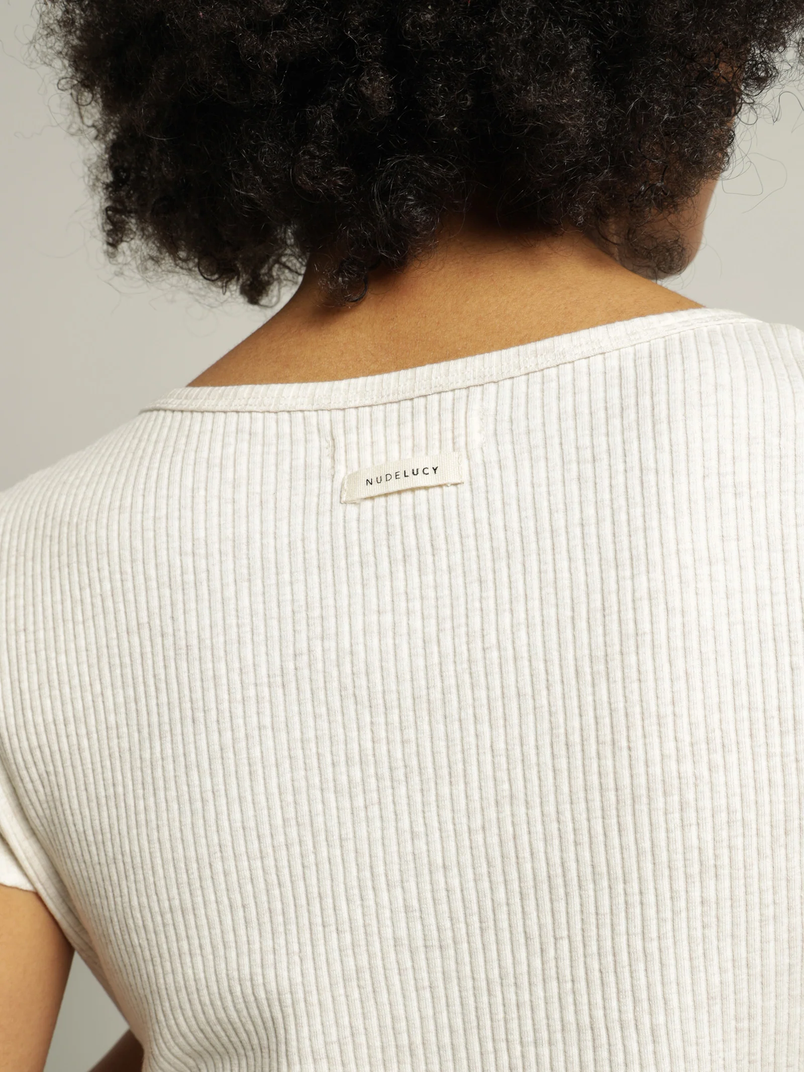 Ribbed Lounge Button T-Shirt - Image 5