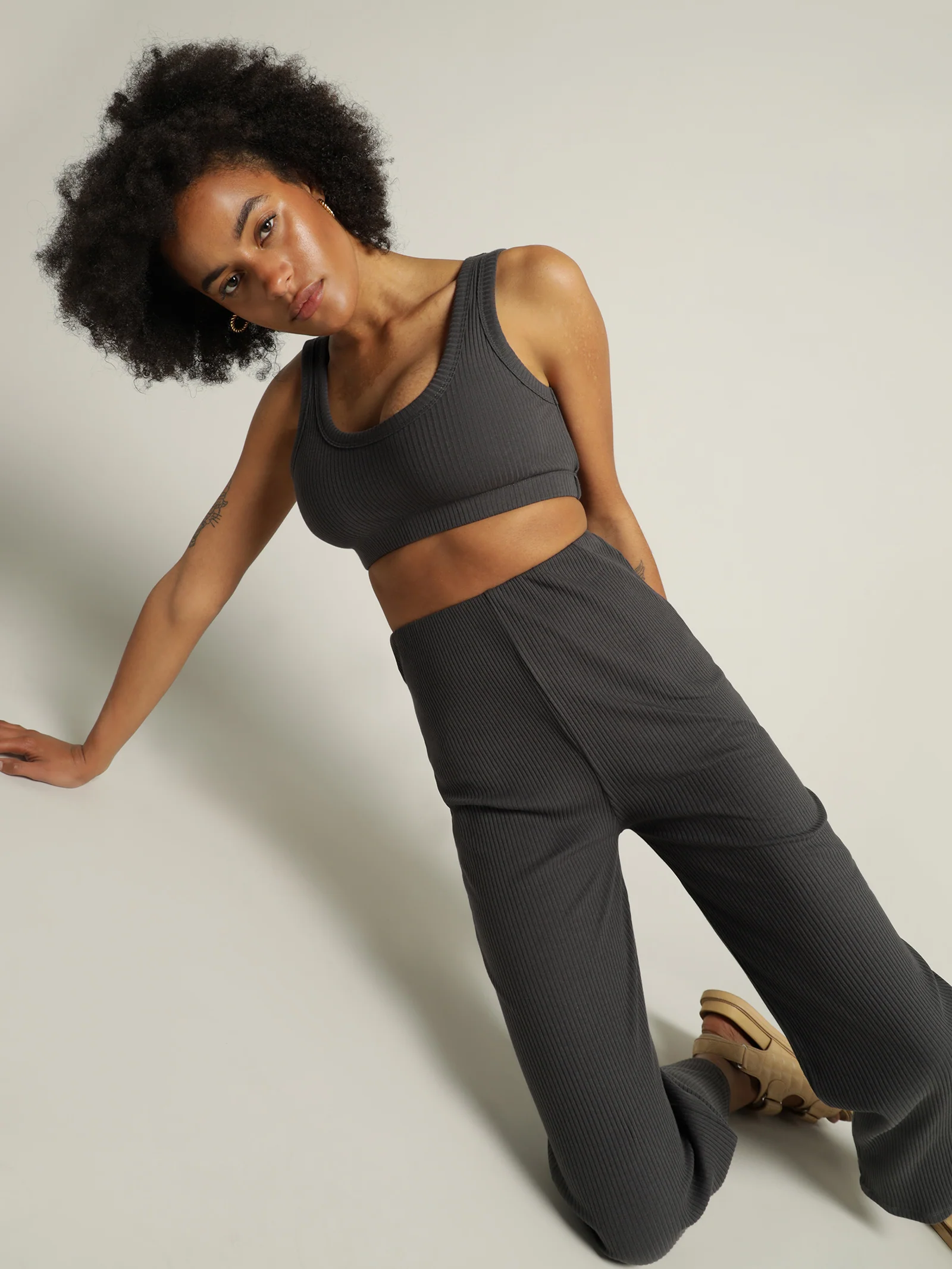Ribbed Lounge Crop Top - Image 2