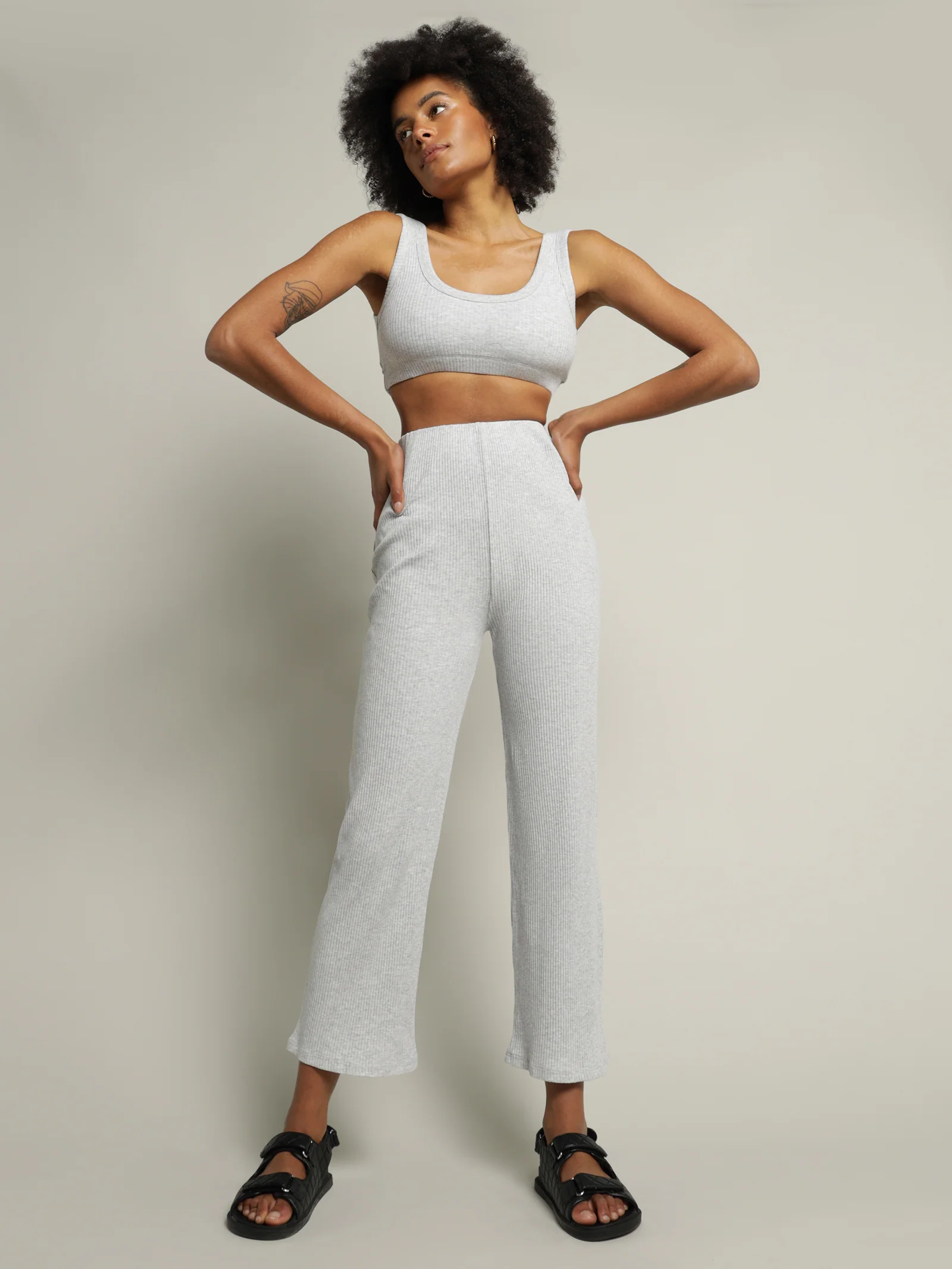 Ribbed Lounge Crop Top - Image 4