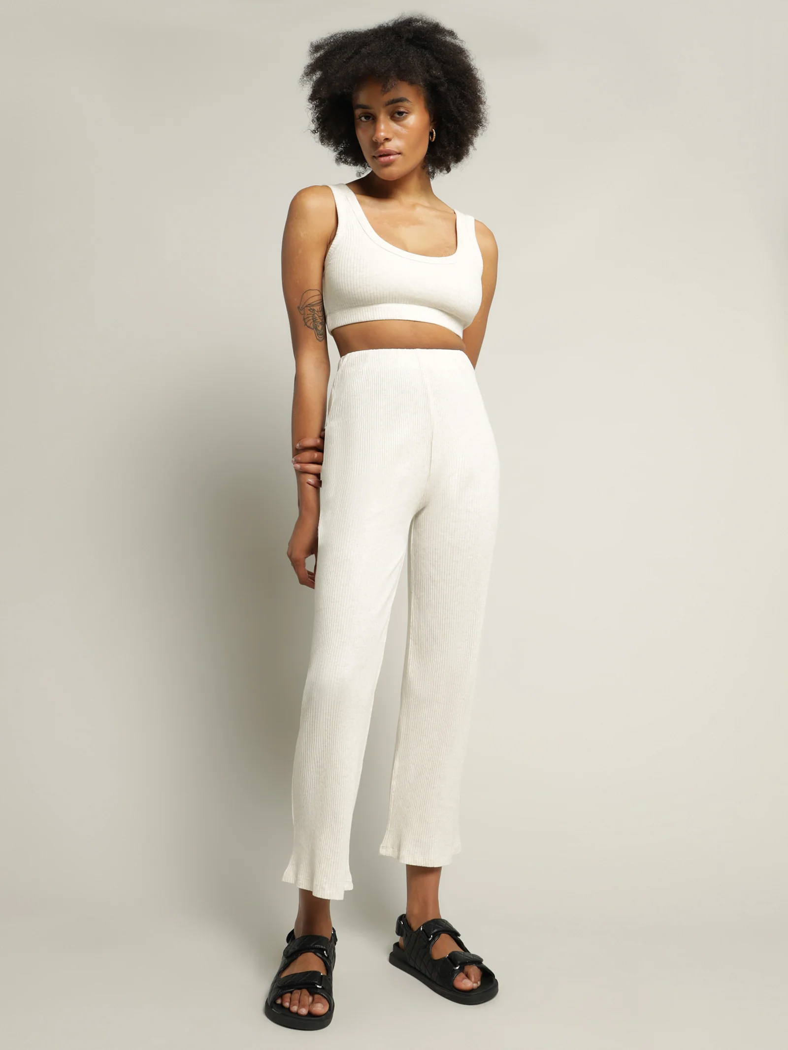 Ribbed Lounge Culotte - Image 3