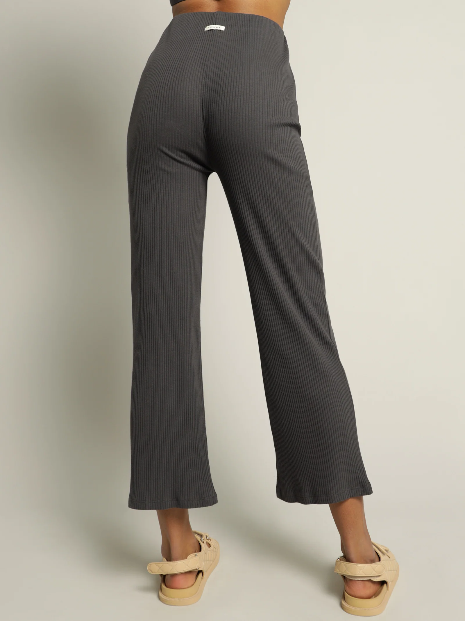 Ribbed Lounge Culotte Pants - Image 6