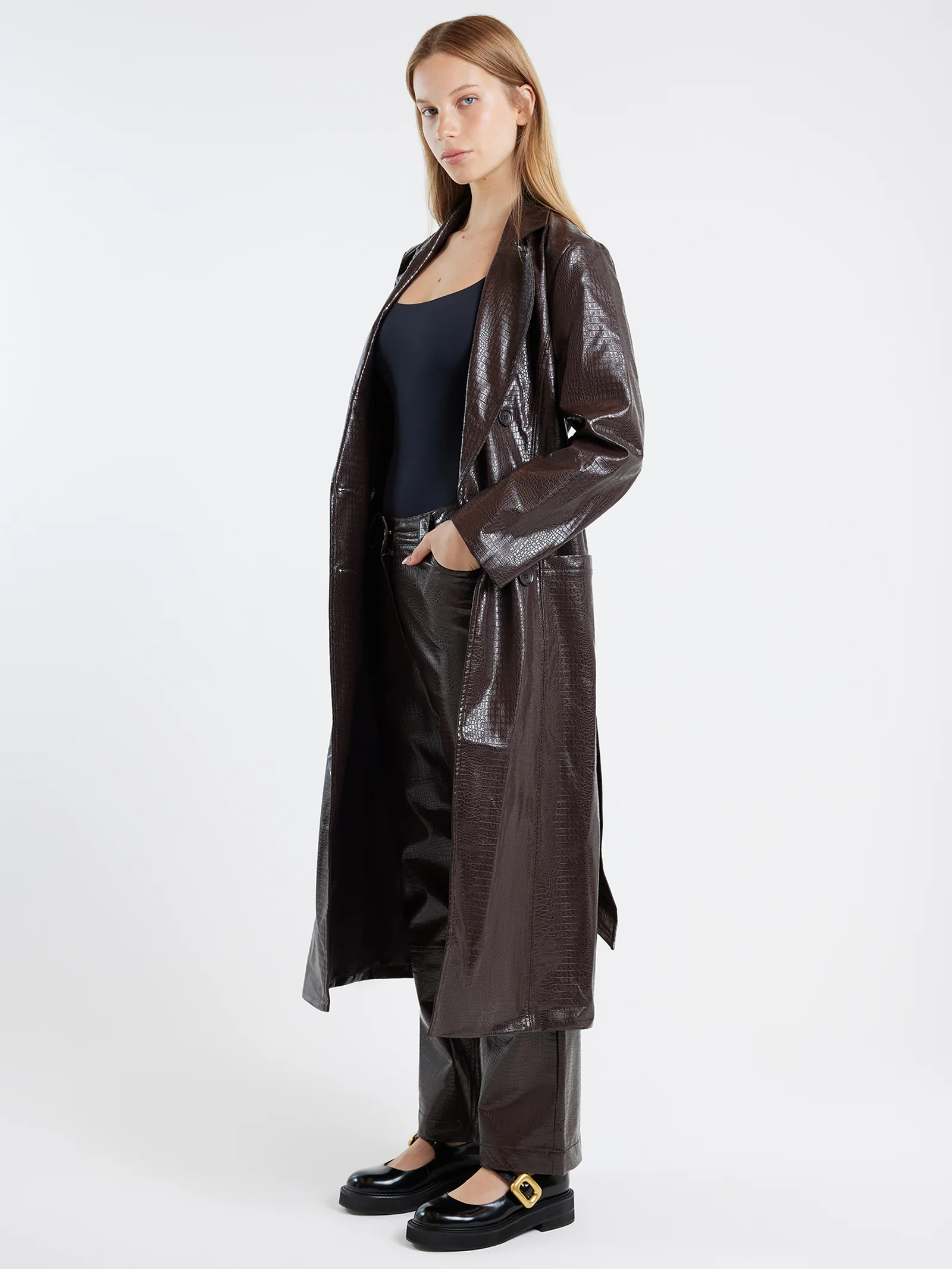 Rina Croc Pants - Image 4