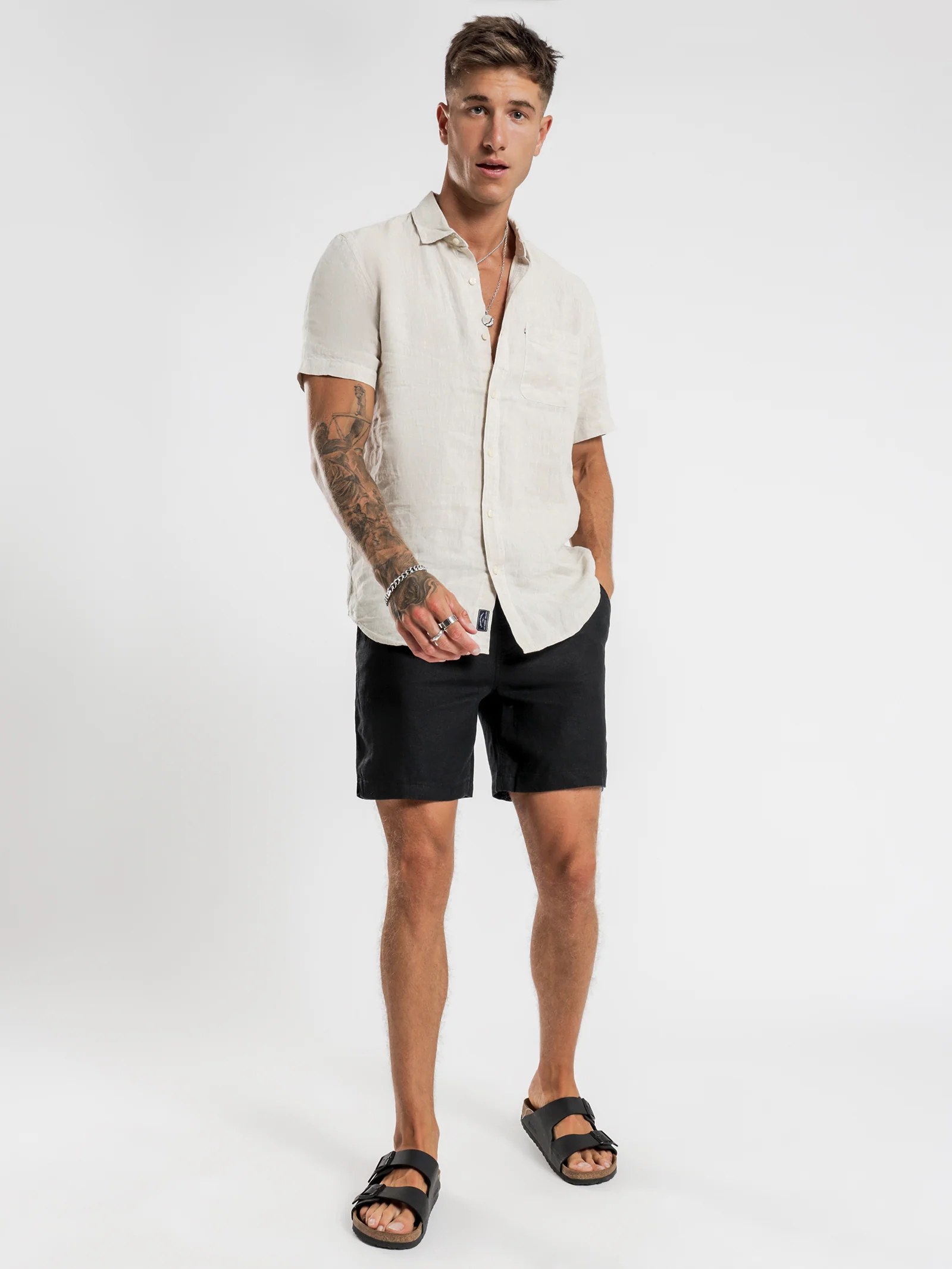 Riviera Linen Shorts - Image 2