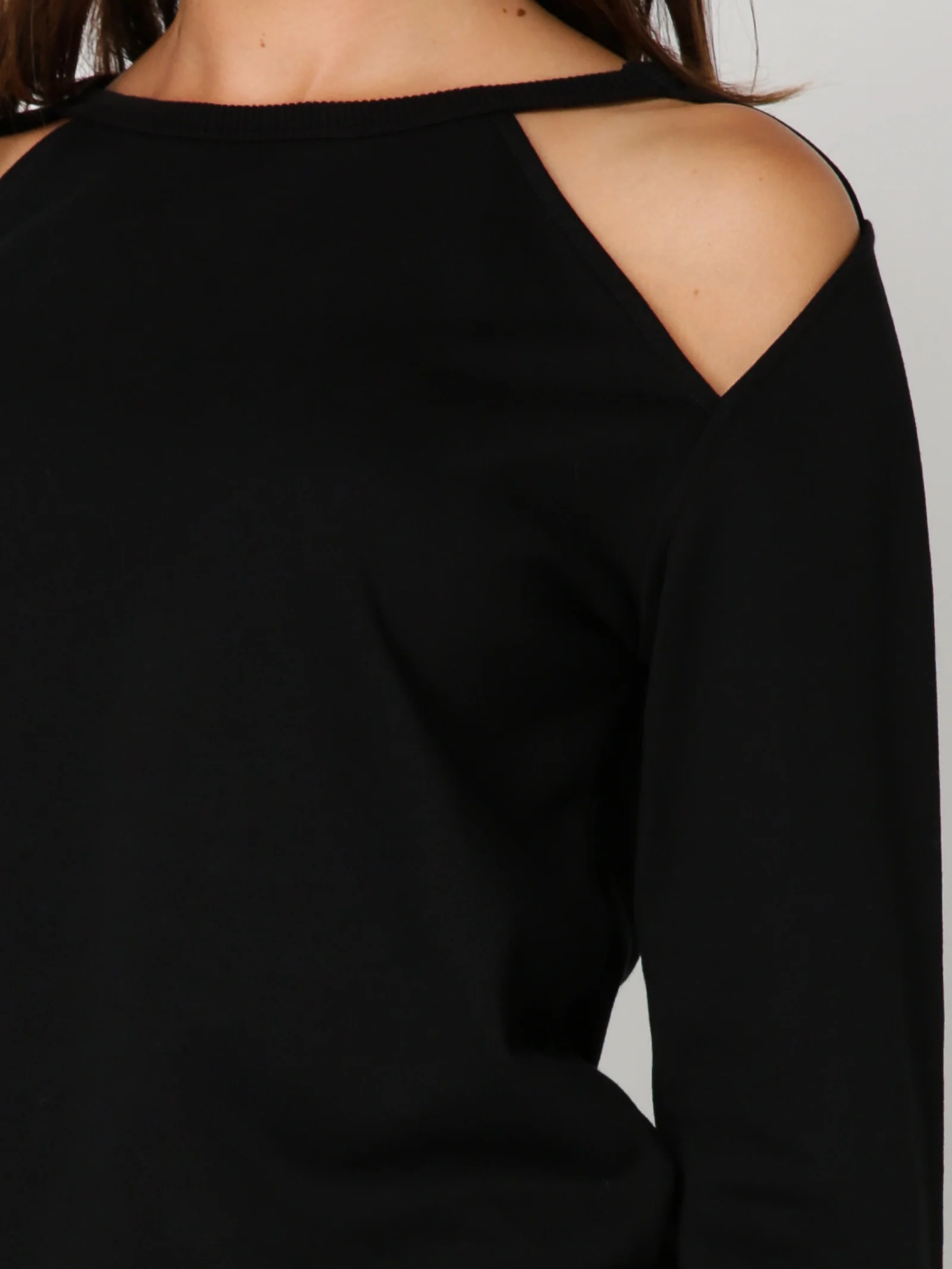 Rivington Cut-Out Shoulder Long Sleeve Top - Image 4
