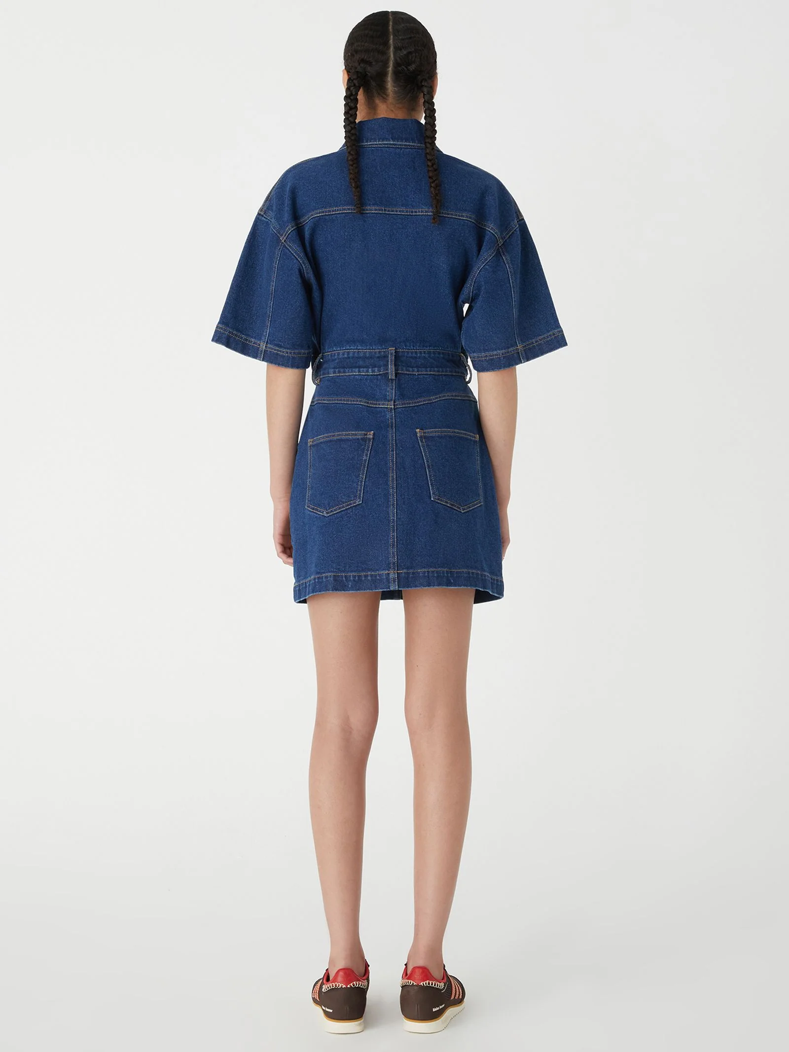 Rocco Denim Mini Dress - Image 5