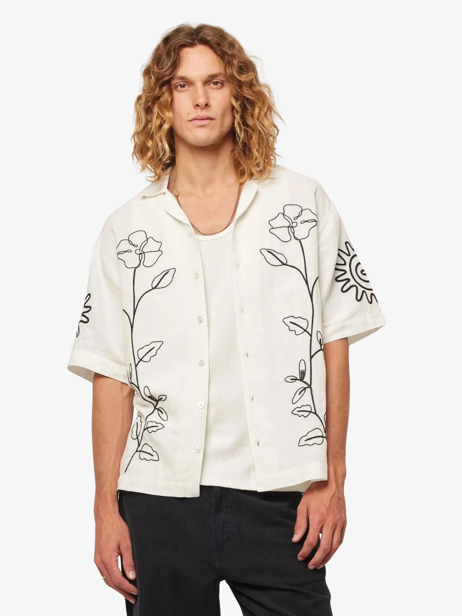 Suns Up Flower Bowler Shirt - Image 2