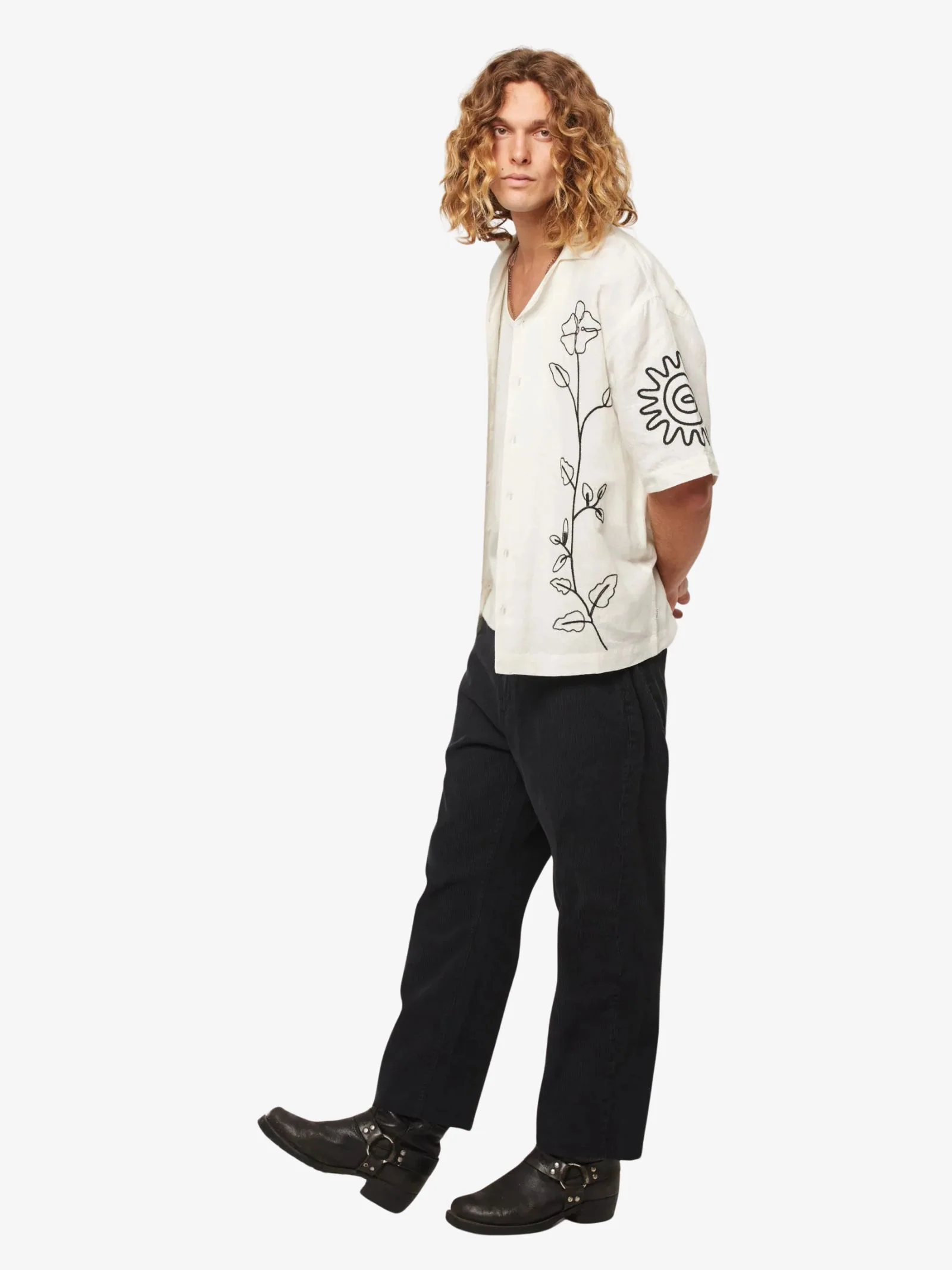 Suns Up Flower Bowler Shirt - Image 4