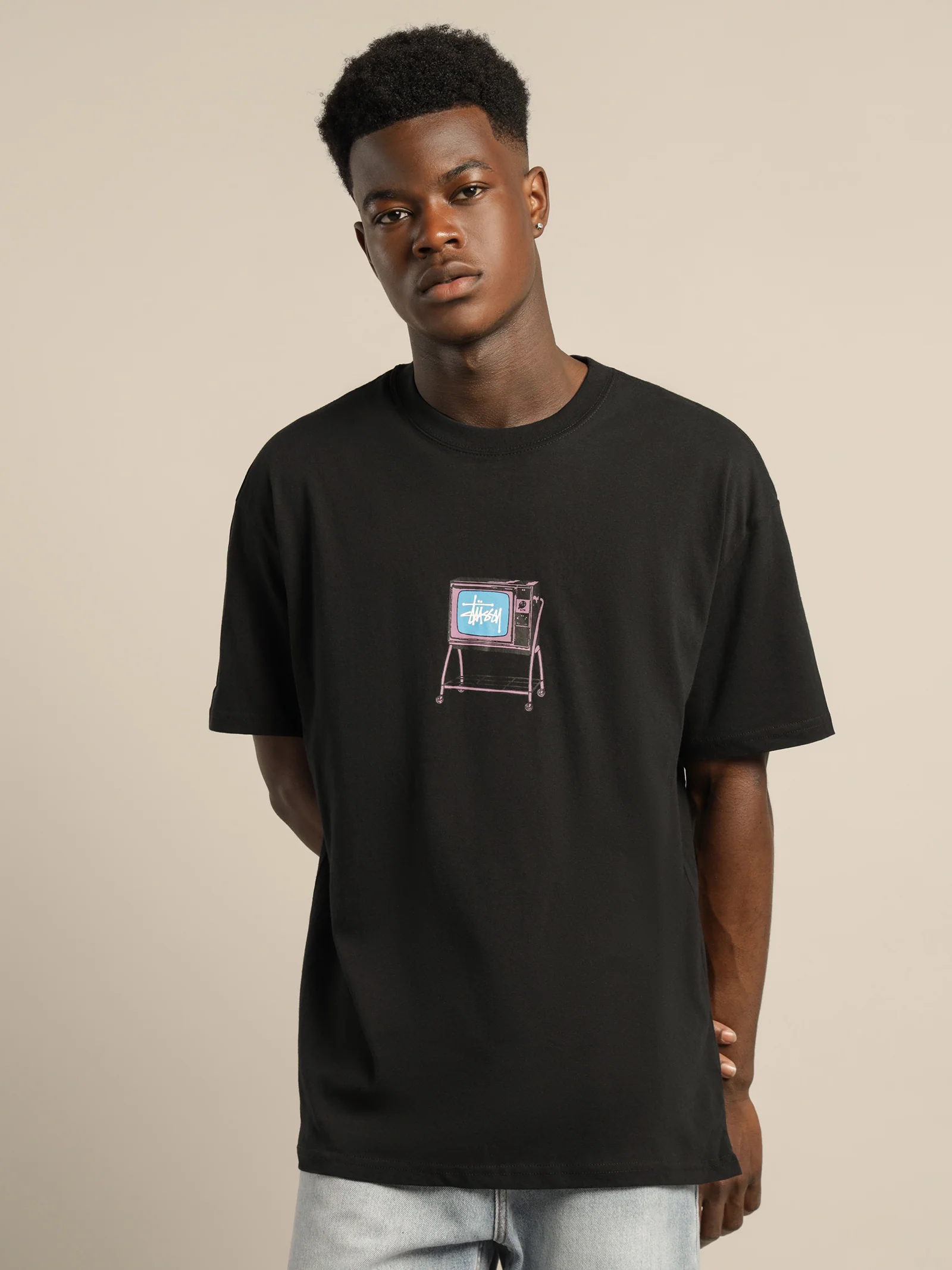 Rolling TV Short Sleeve T-Shirt - Image 3