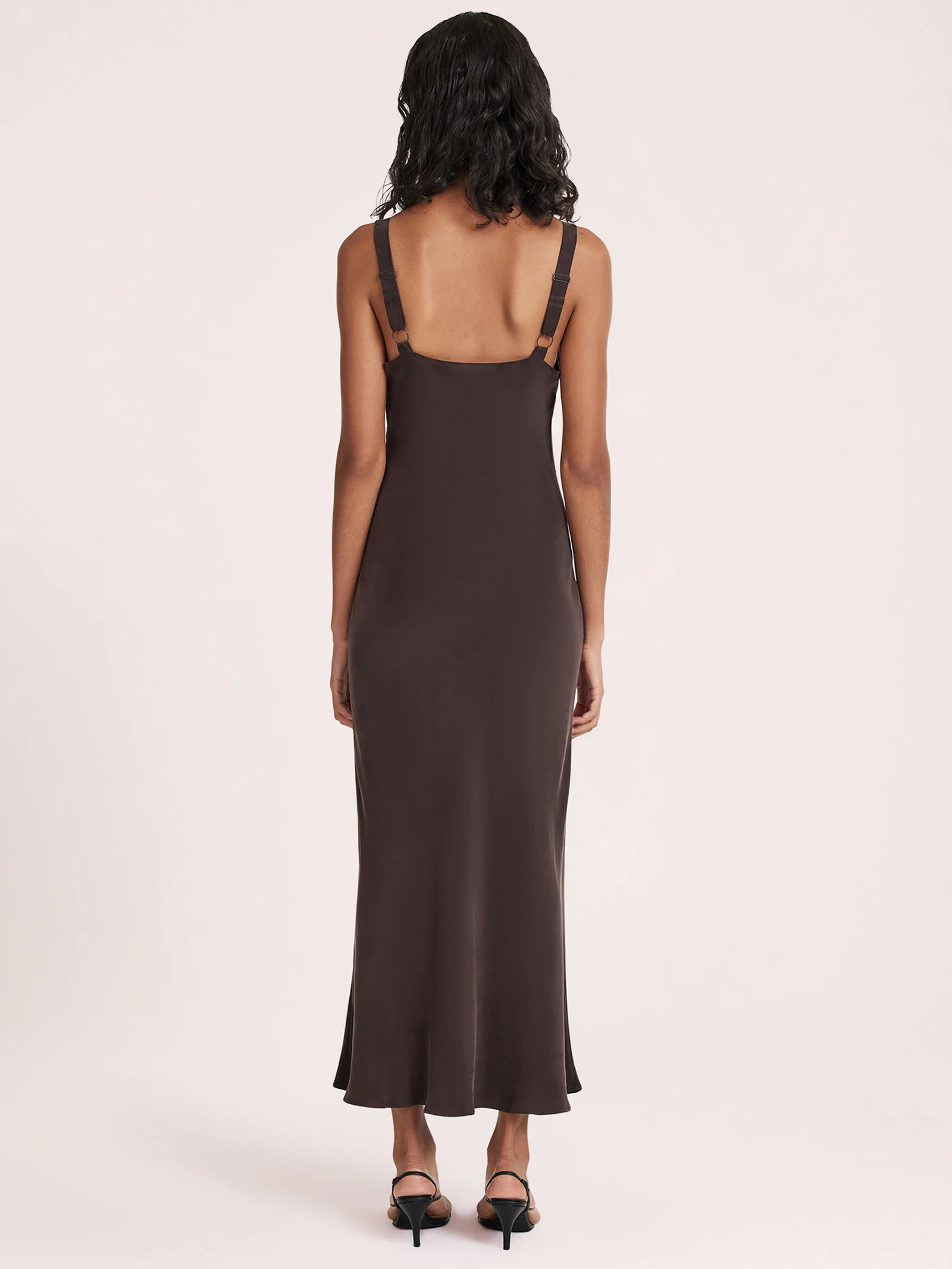 Roni Cupro Slip Dress - Image 3