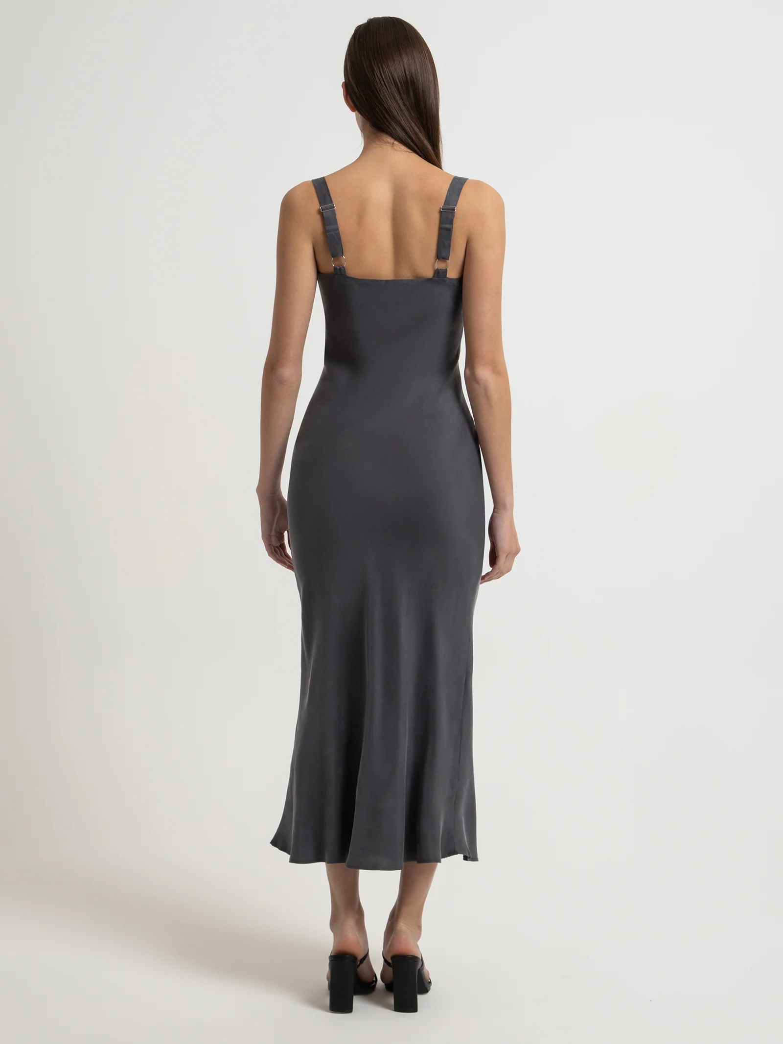 Roni Cupro Slip Dress - Image 5