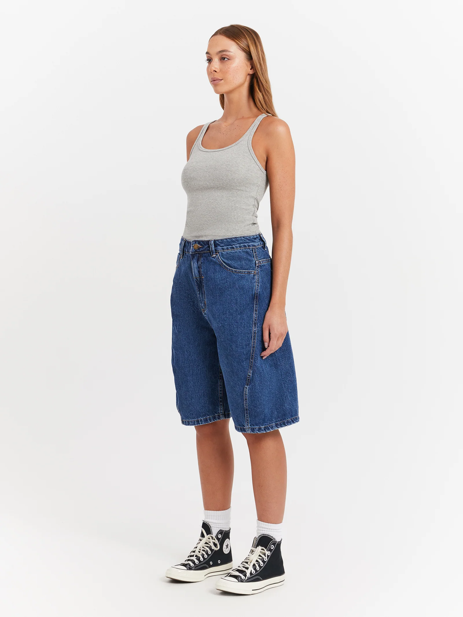Ronnie Pieced Denim Shorts - Image 4