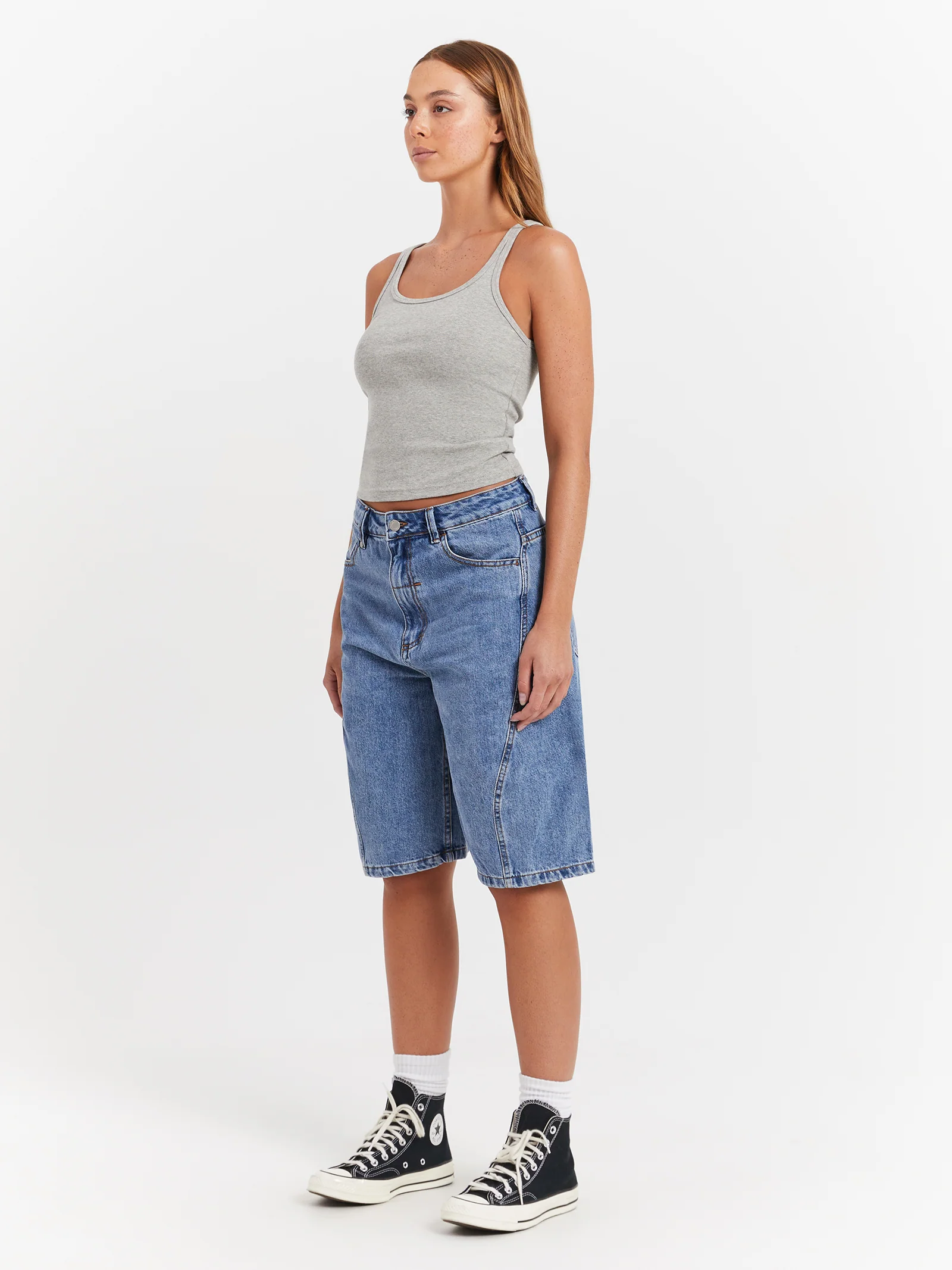 Ronnie Pieced Denim Shorts - Image 4