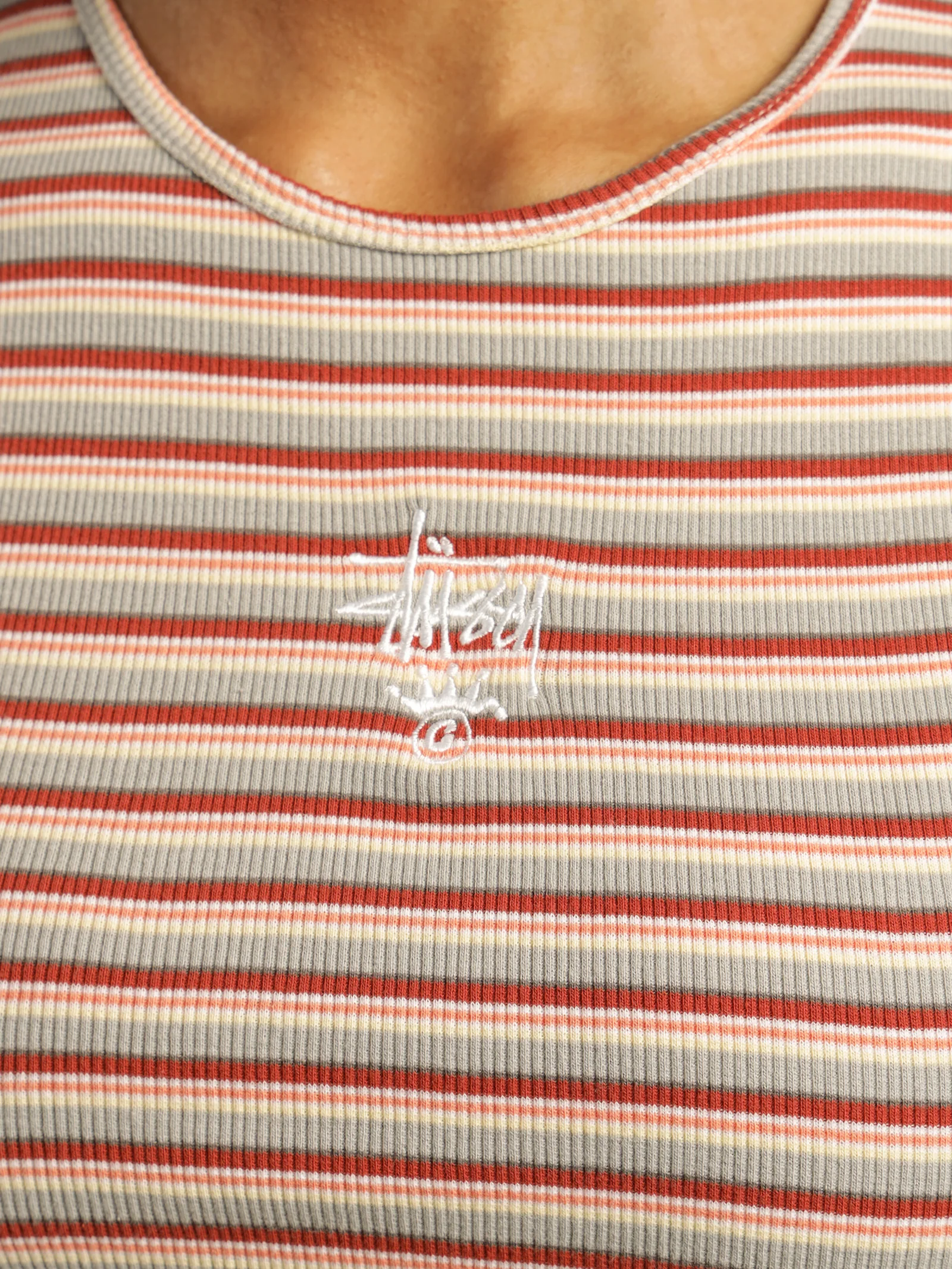 Rosada Stripe Fitted T-Shirt - Image 5