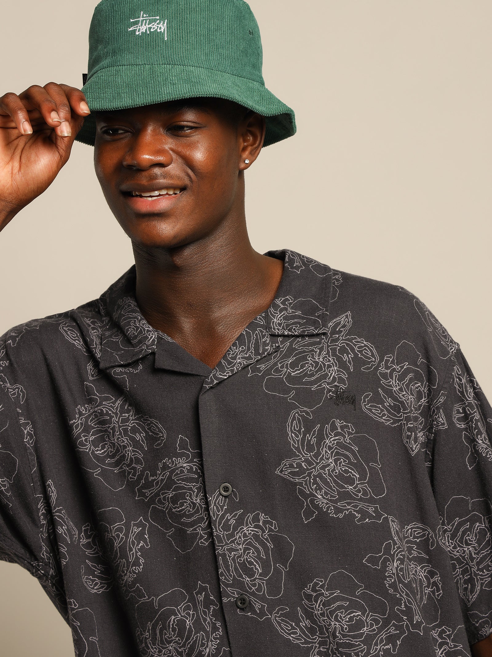 Roses Pattern Short Sleeve Shirt - Image 4
