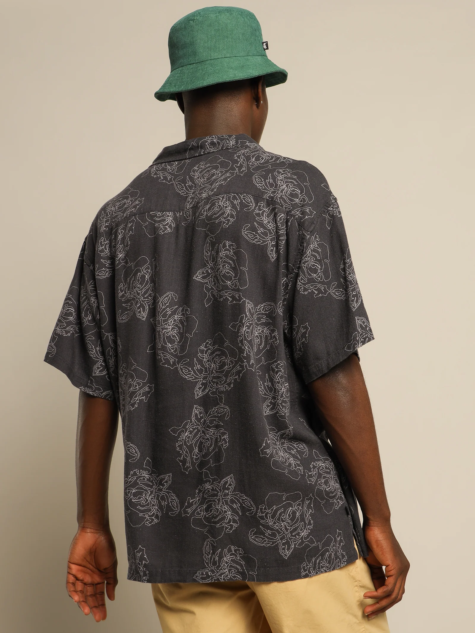Roses Pattern Short Sleeve Shirt - Image 6