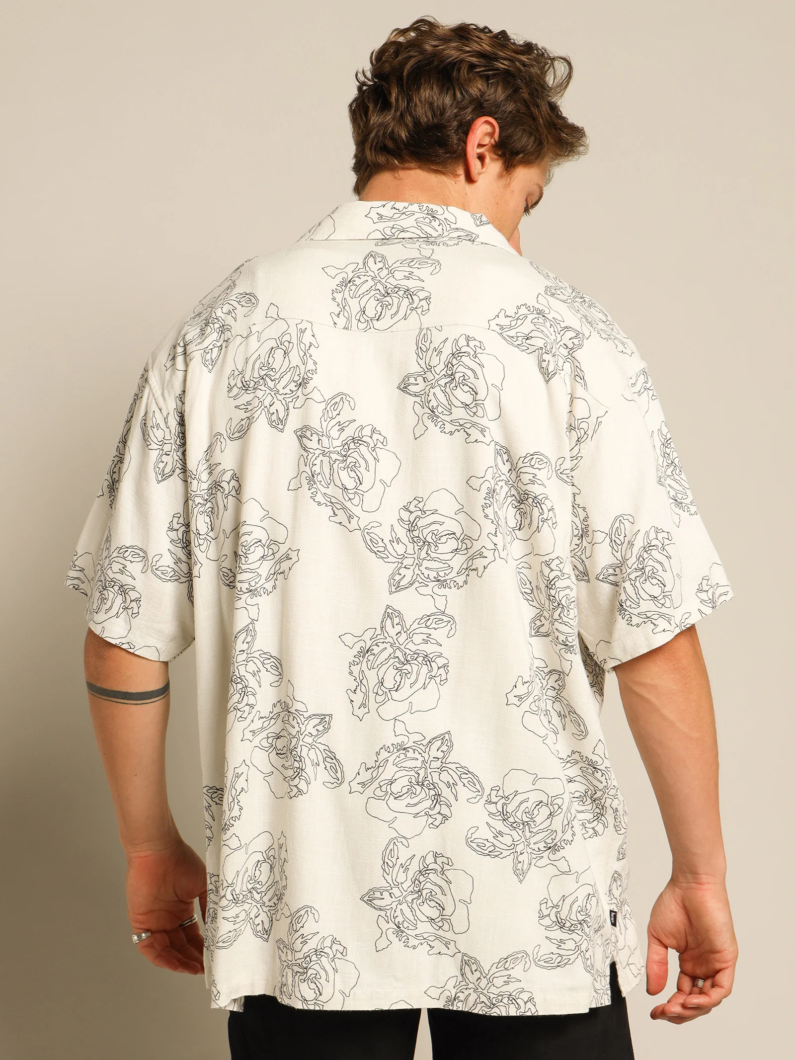Roses Pattern Short Sleeve Shirt - Image 7