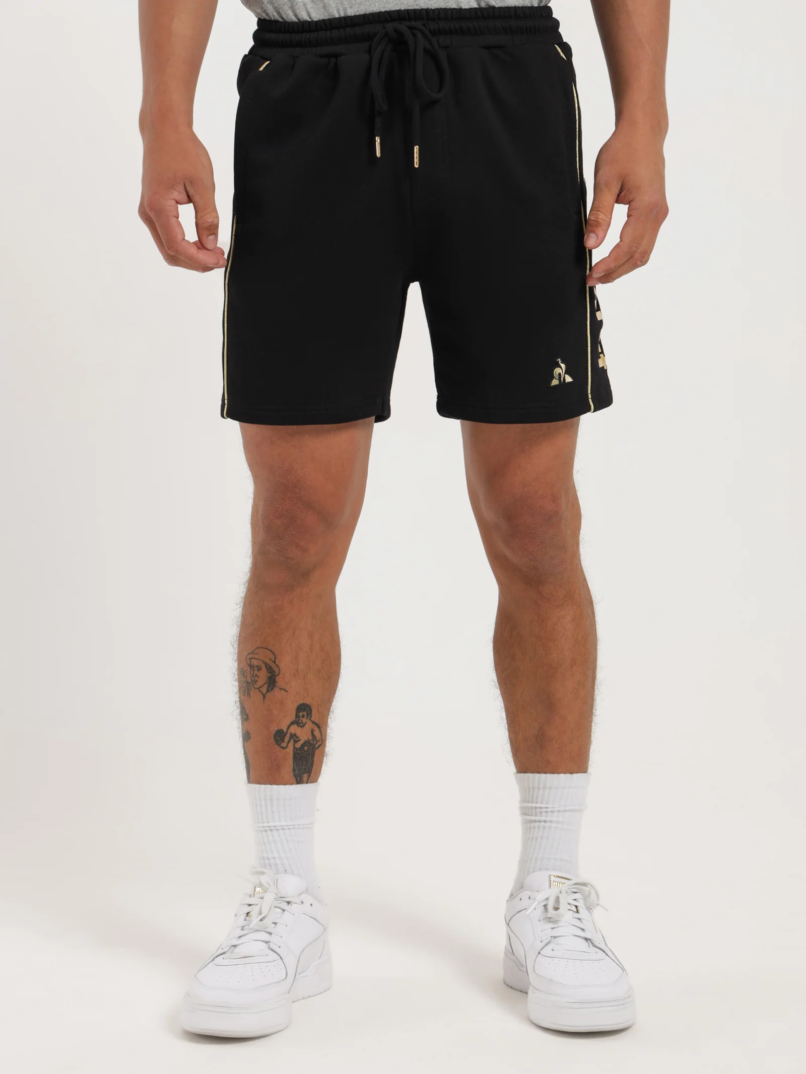 Ruben Gold Track Shorts - Image 2