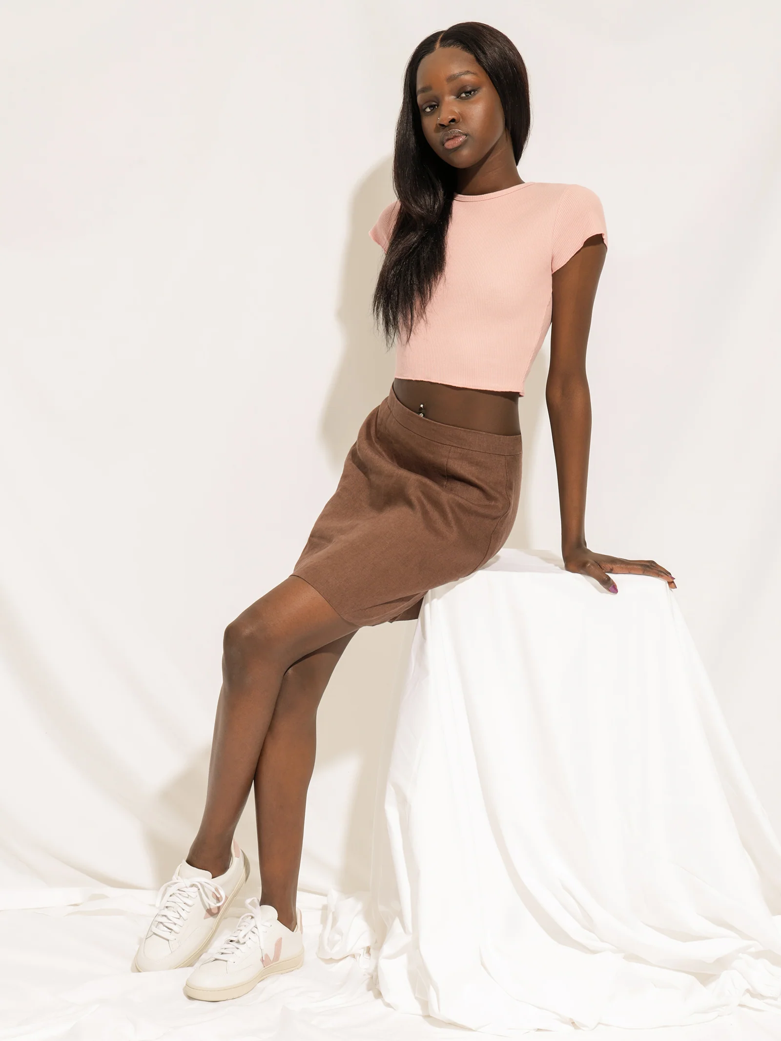 Rynn Linen Mini Skirt - Image 2