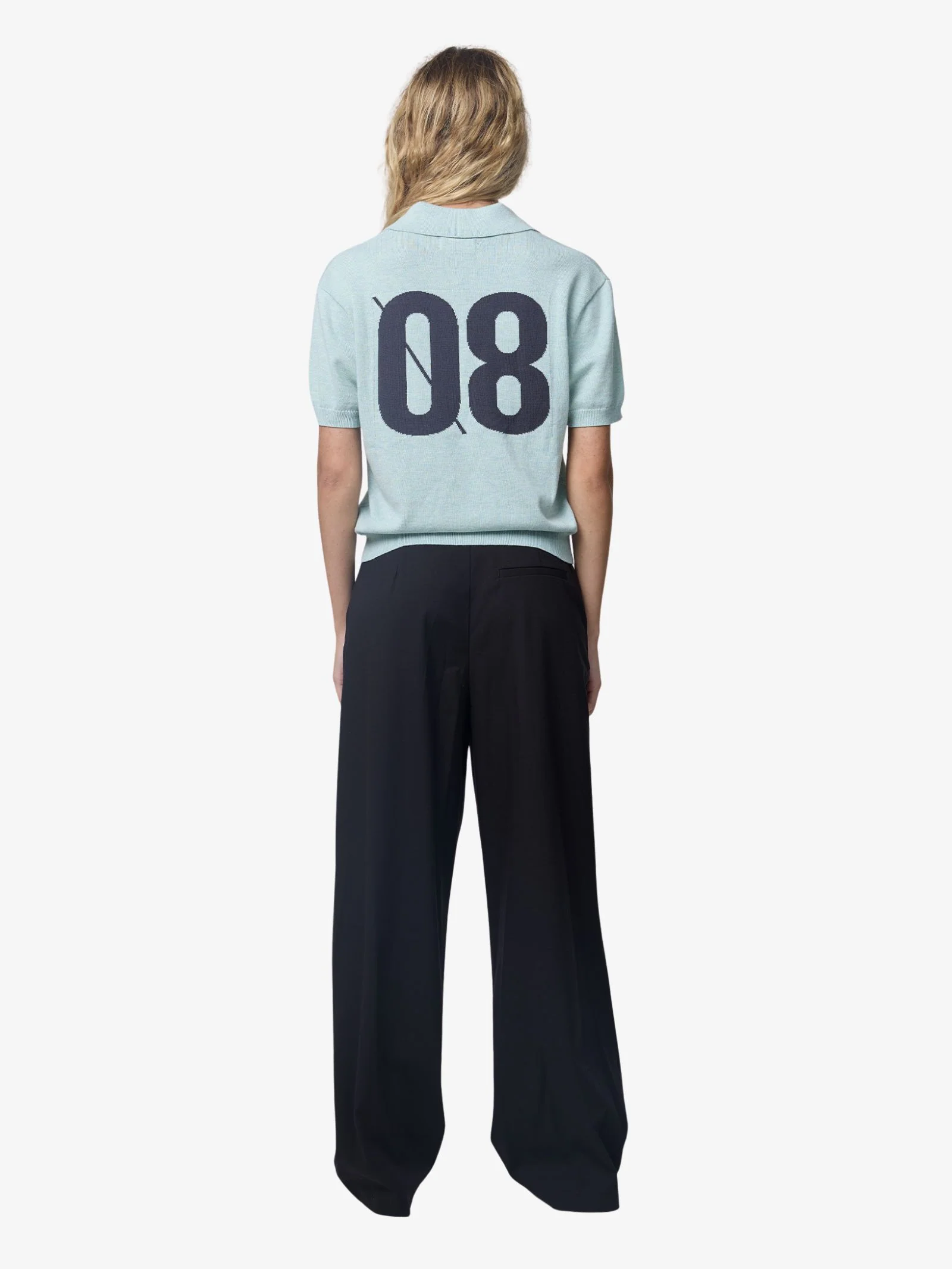 Mid Block Knit Polo Shirt - Image 2