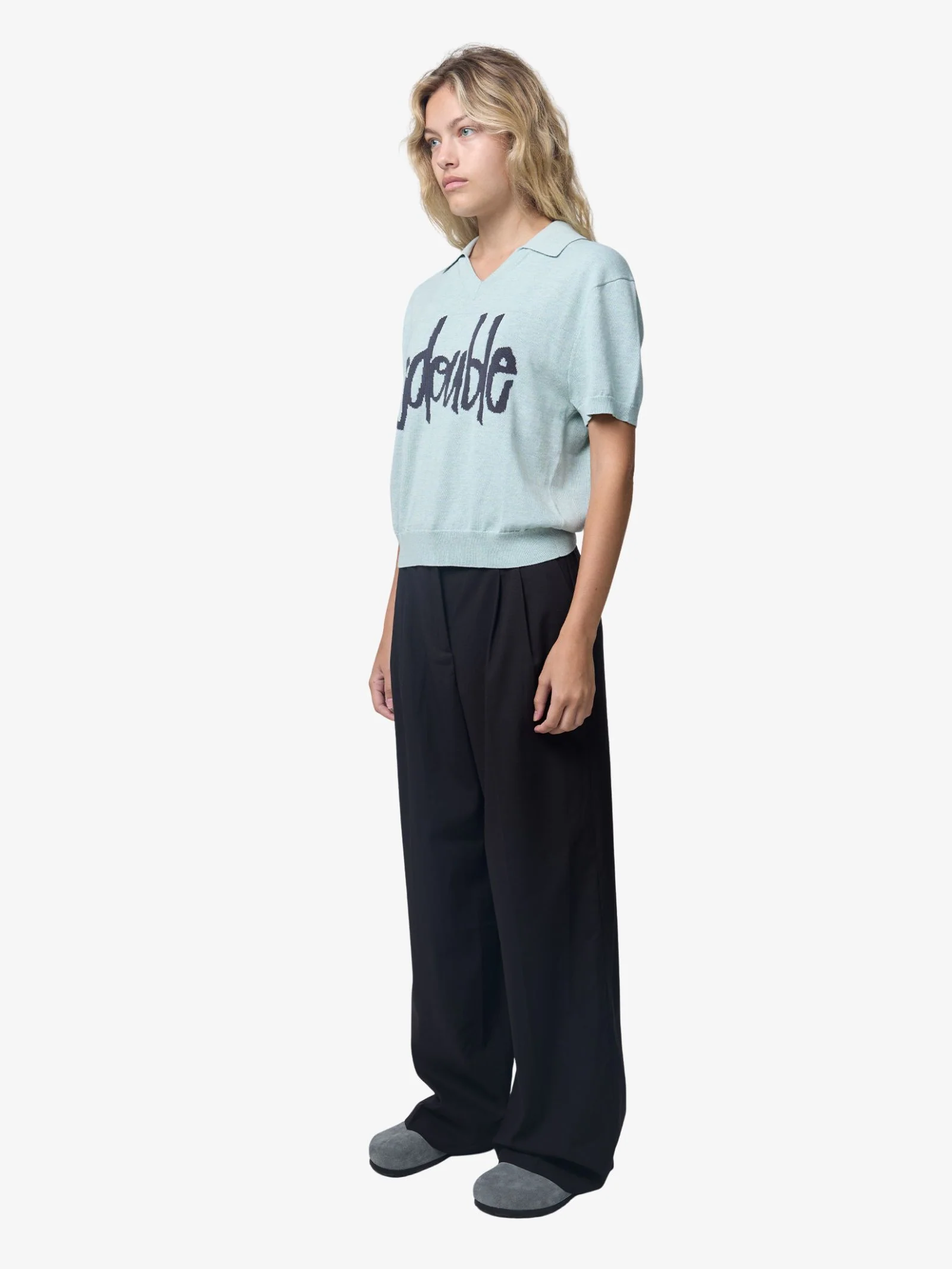 Mid Block Knit Polo Shirt - Image 3