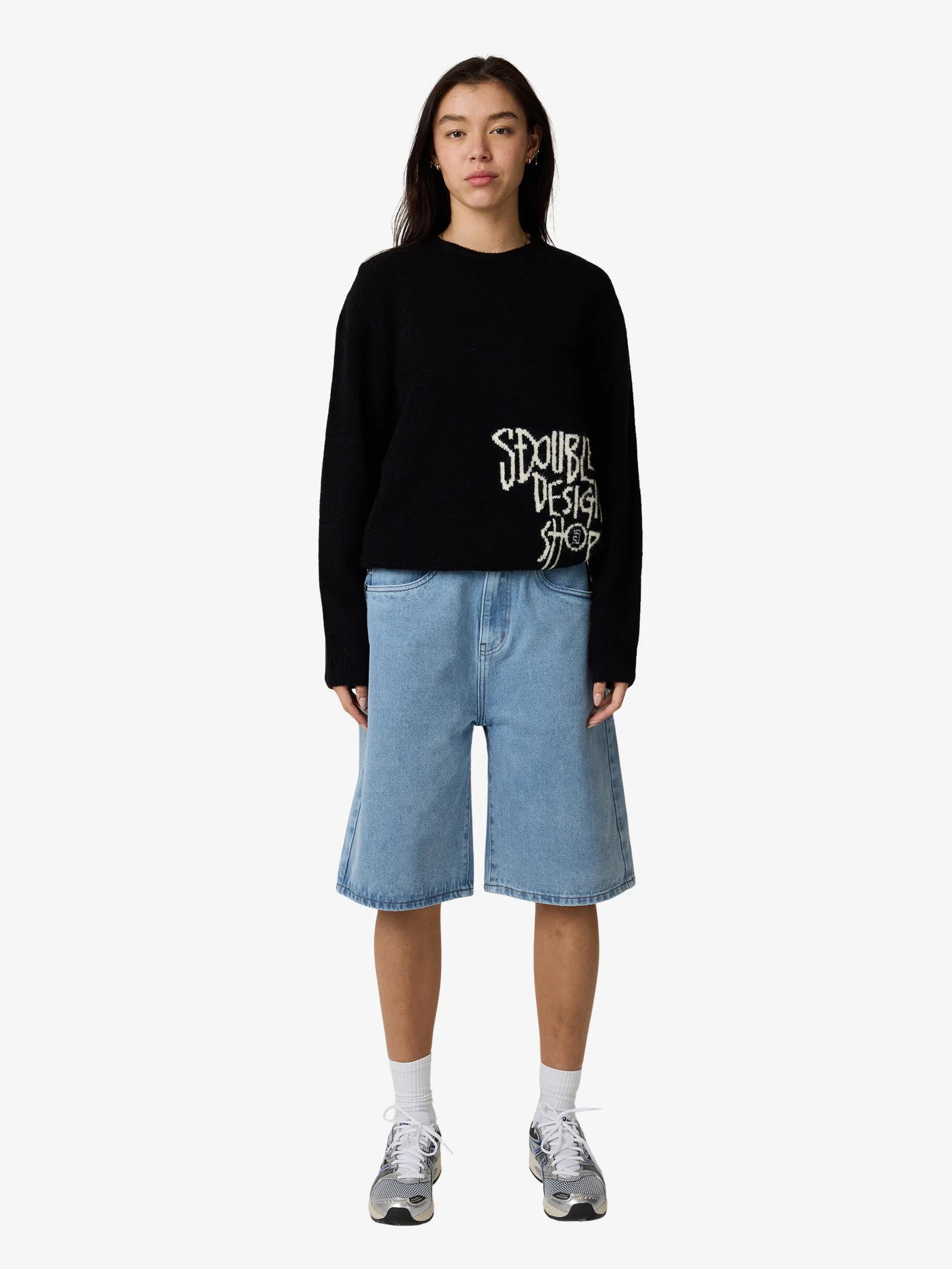 Placement Knit Womens Sweater - Image 2