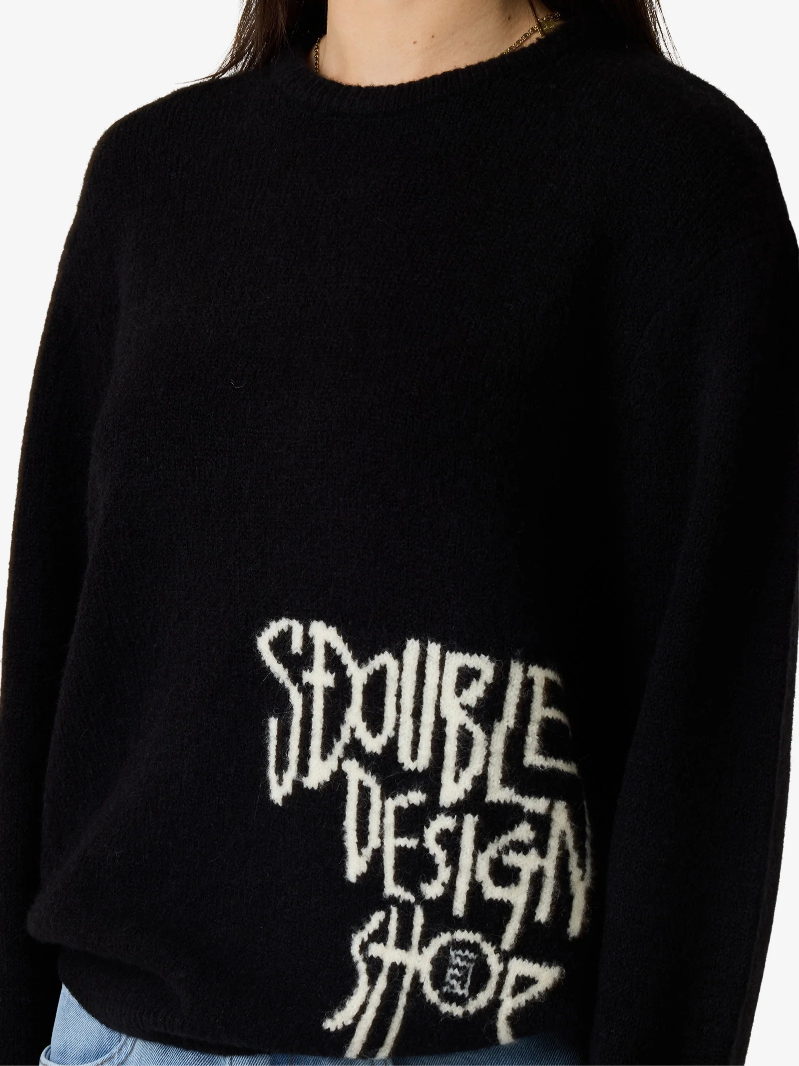Placement Knit Womens Sweater - Image 4
