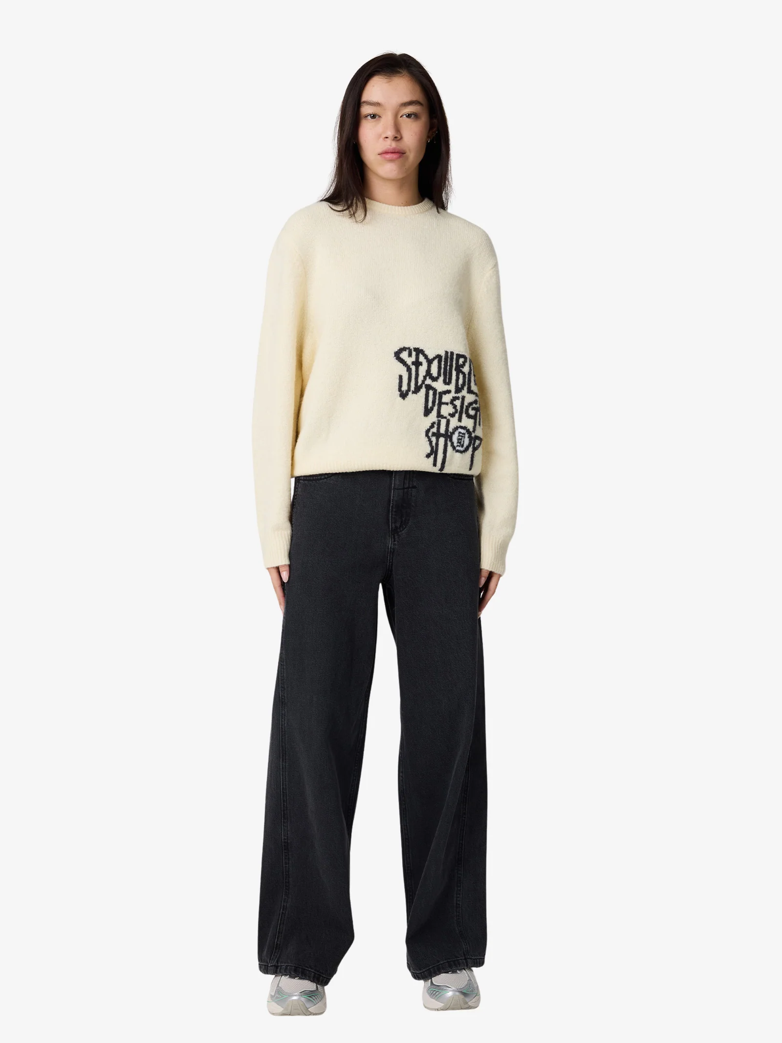 Placement Knit Womens Sweater - Image 2