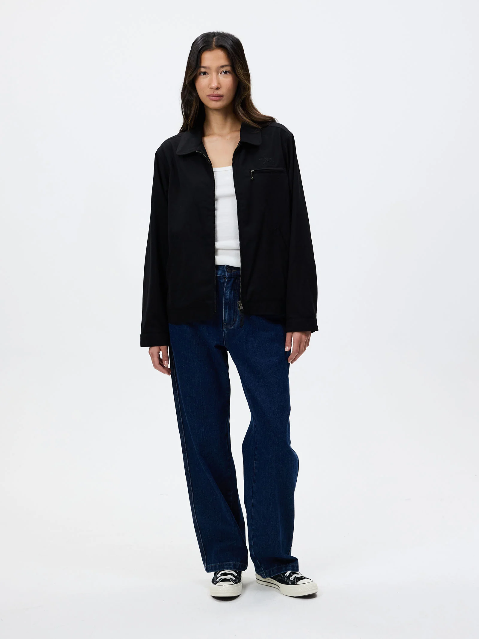 Womens Gaberdine Zip Jacket - Image 2
