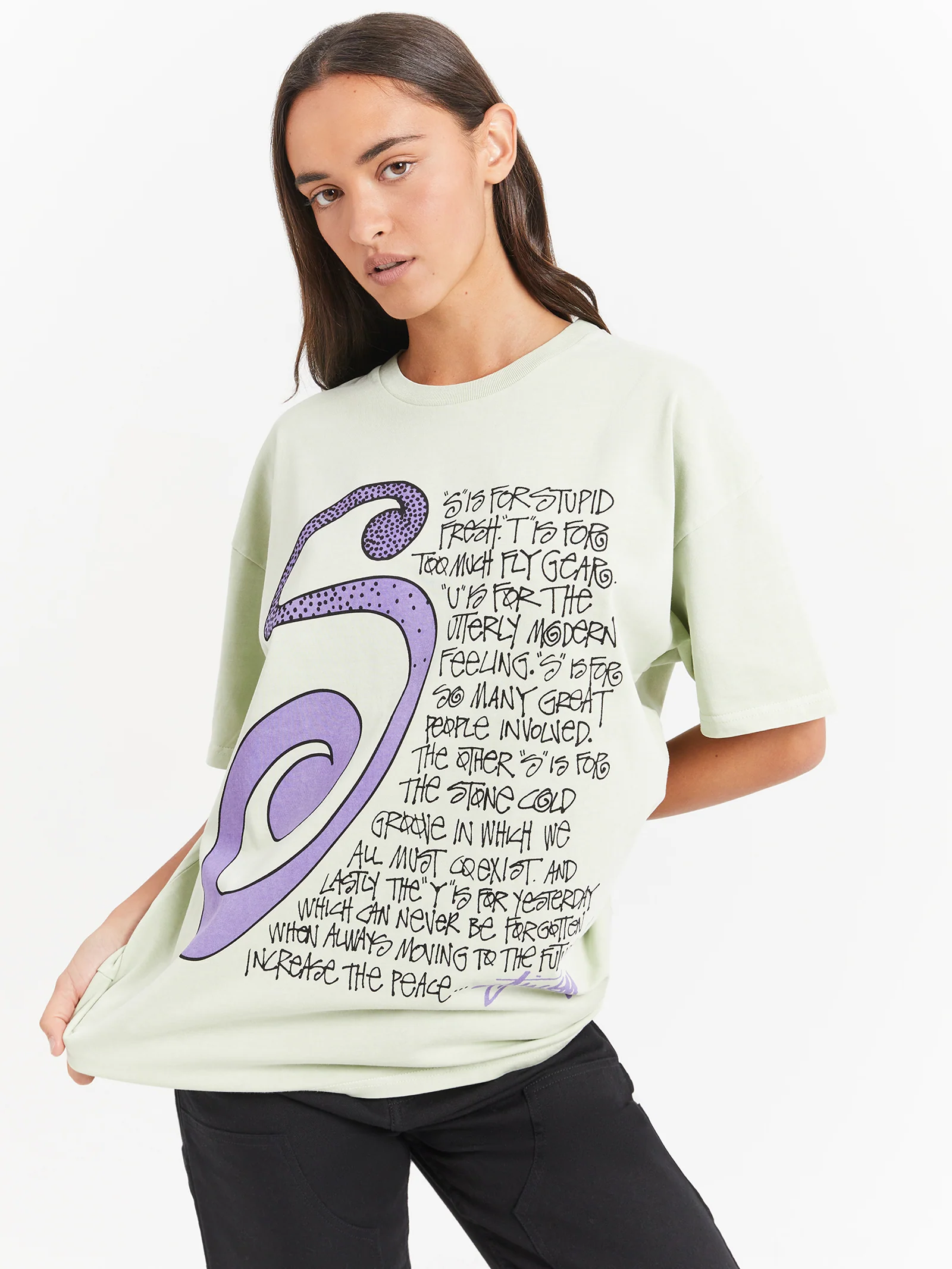 S Talk Heavyweight Relaxed T-Shirt - Image 2