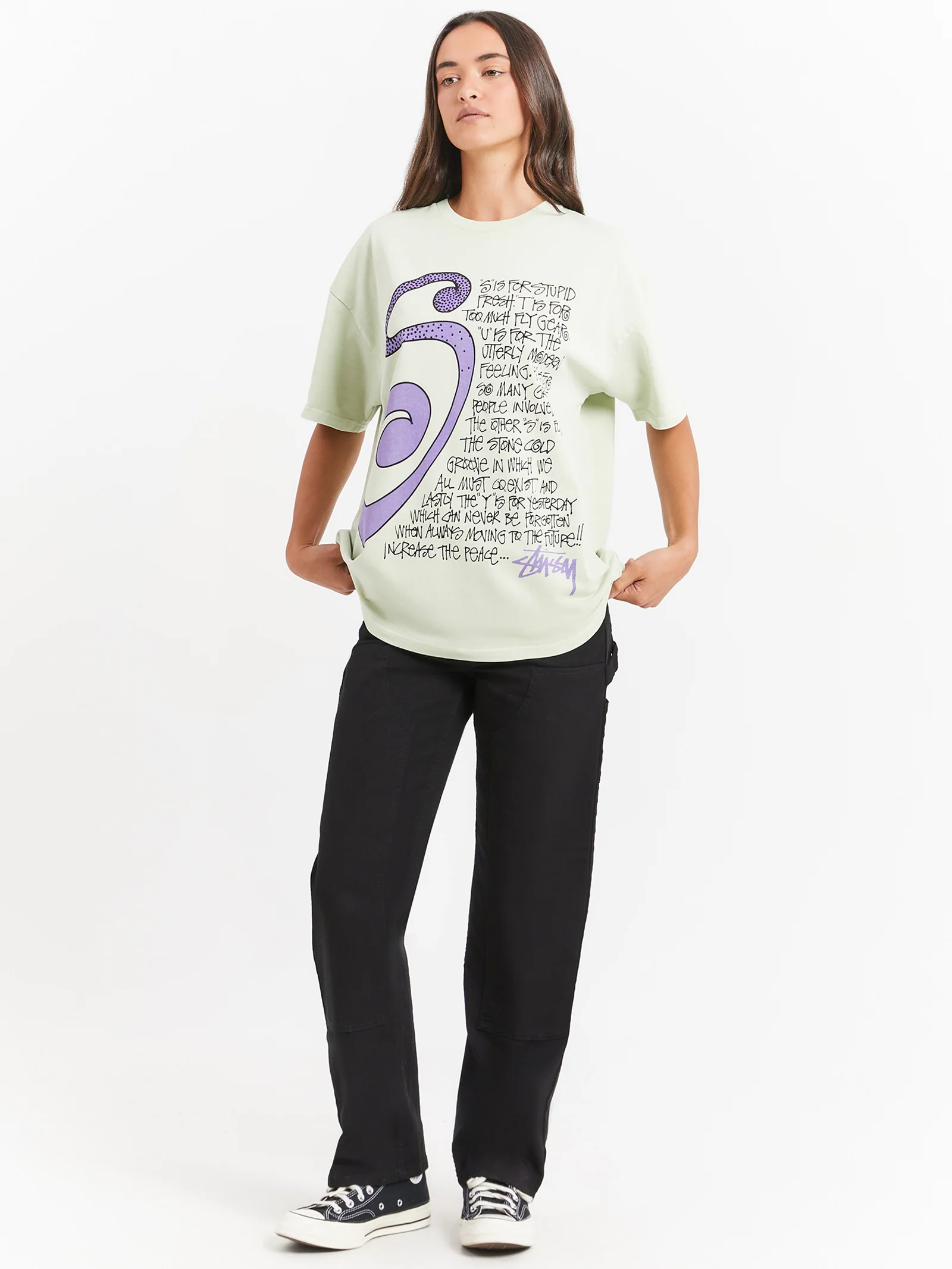 S Talk Heavyweight Relaxed T-Shirt - Image 3