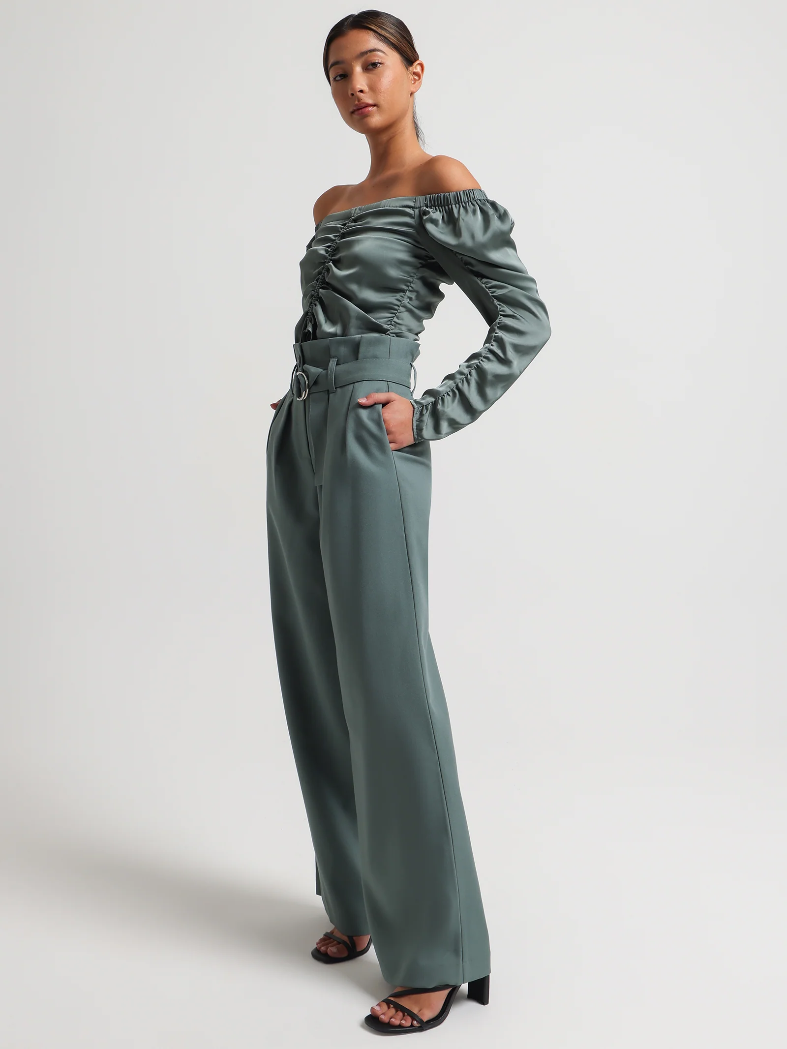 Sammy Belted Paperbag Pants - Image 4