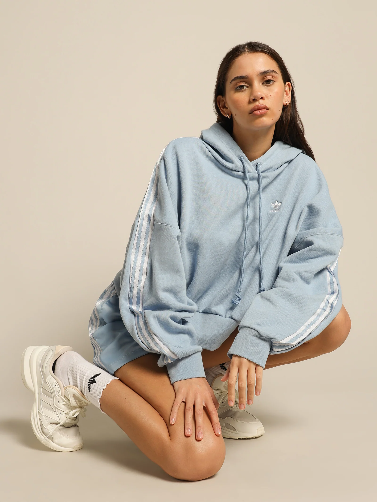 Satin Tape Cropped Hoodie - Image 2