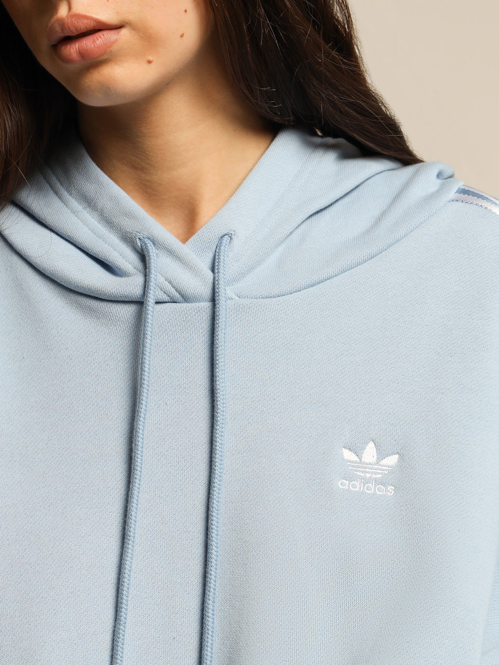 Satin Tape Cropped Hoodie - Image 5