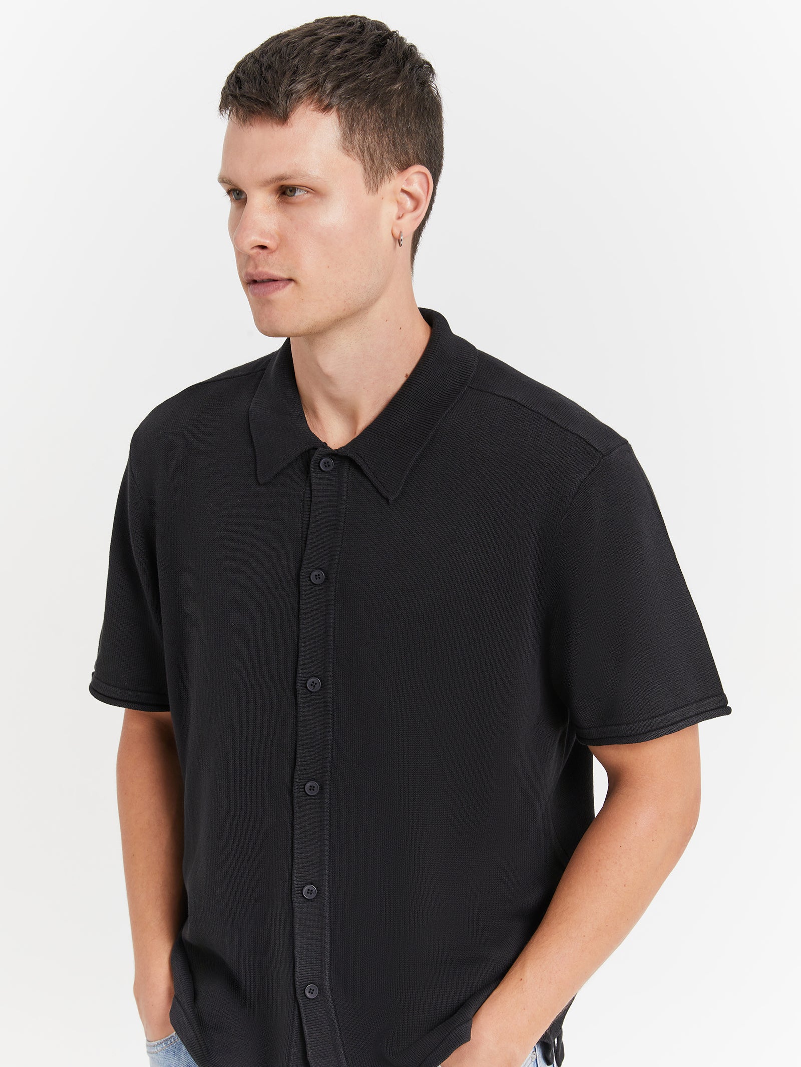 Saville Knit Short Sleeve Shirt - Image 3