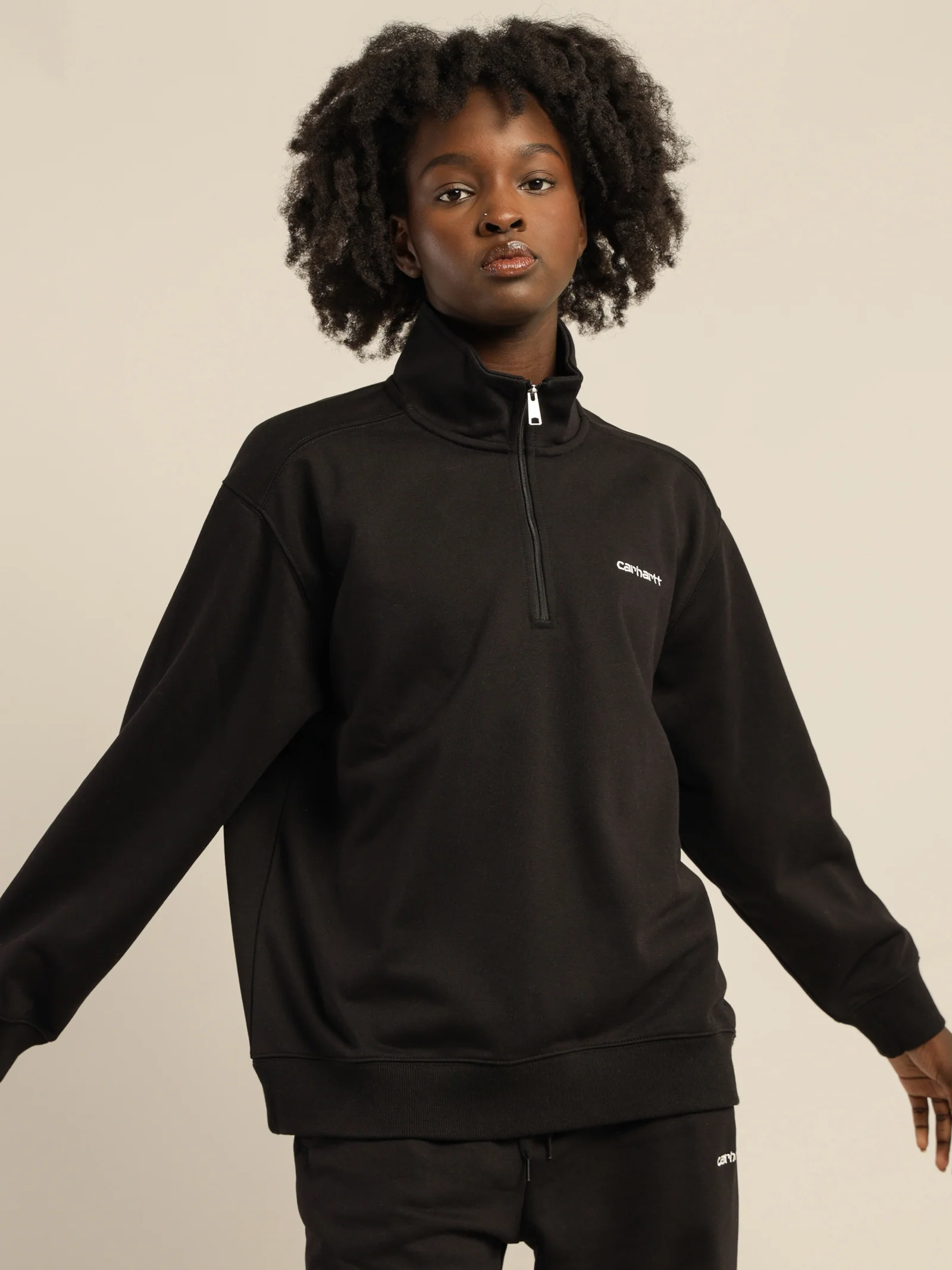 Script Embroidery Highneck Sweater - Image 5