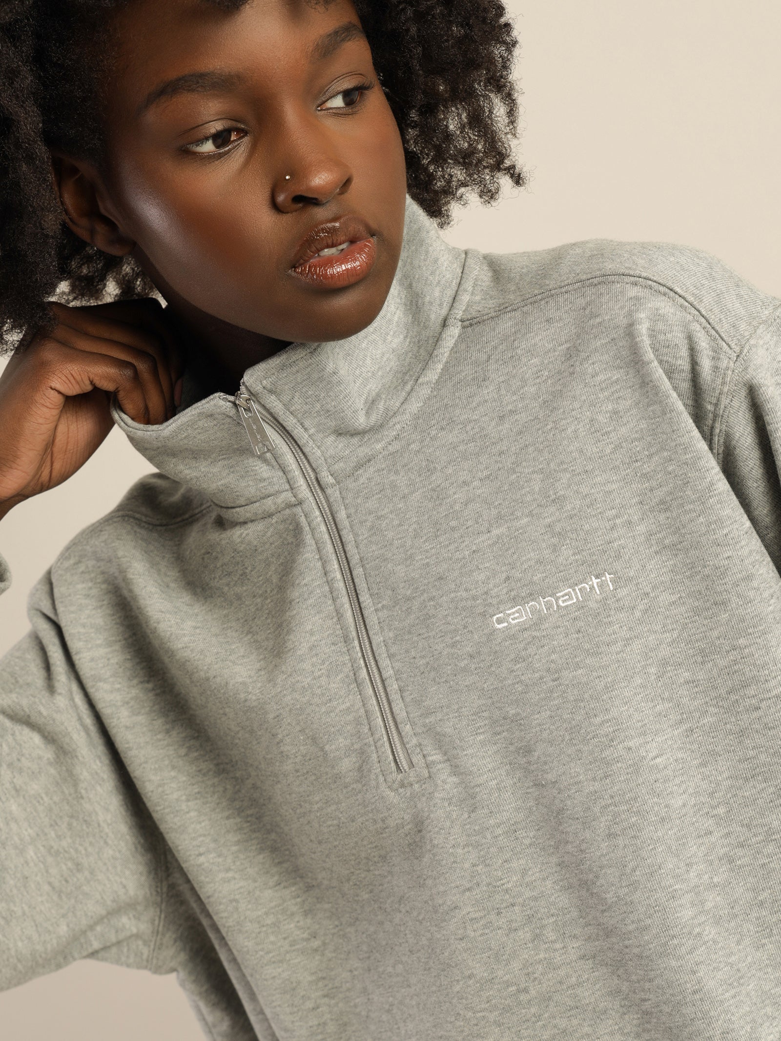 Script Embroidery Highneck Sweater - Image 4