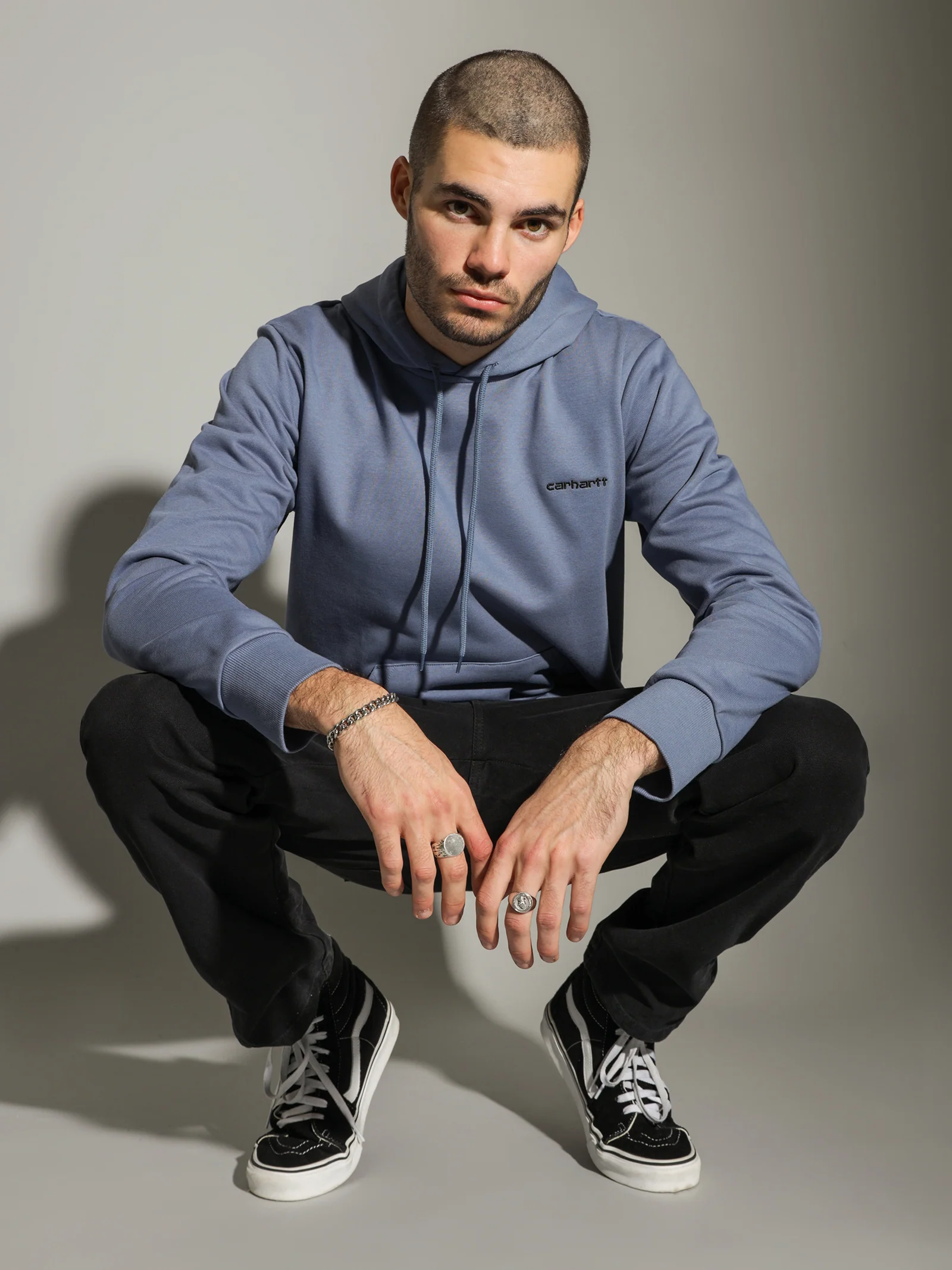 Script Embroidery Hoodie - Image 2