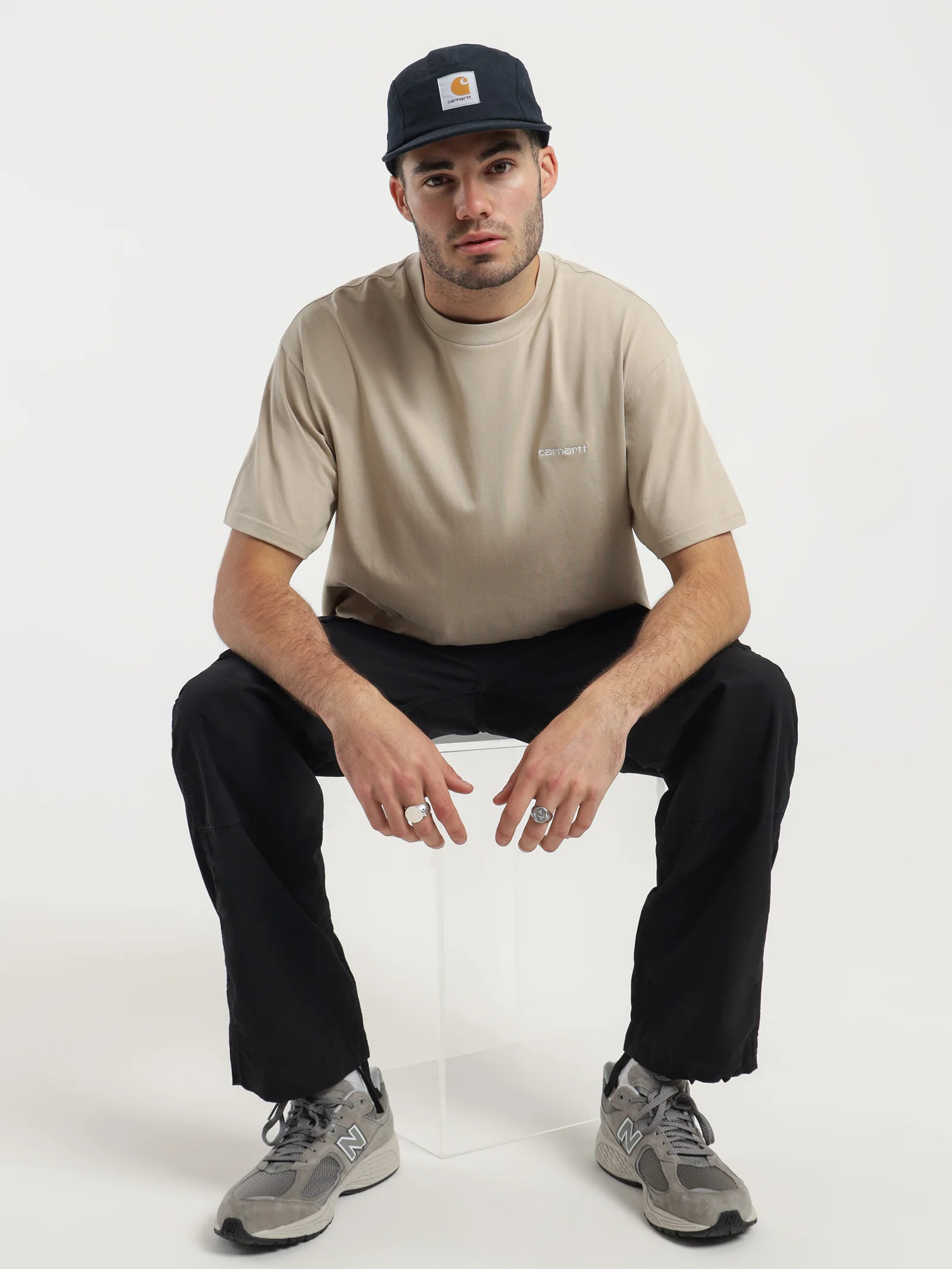 Script Embroidery T-Shirt - Image 2