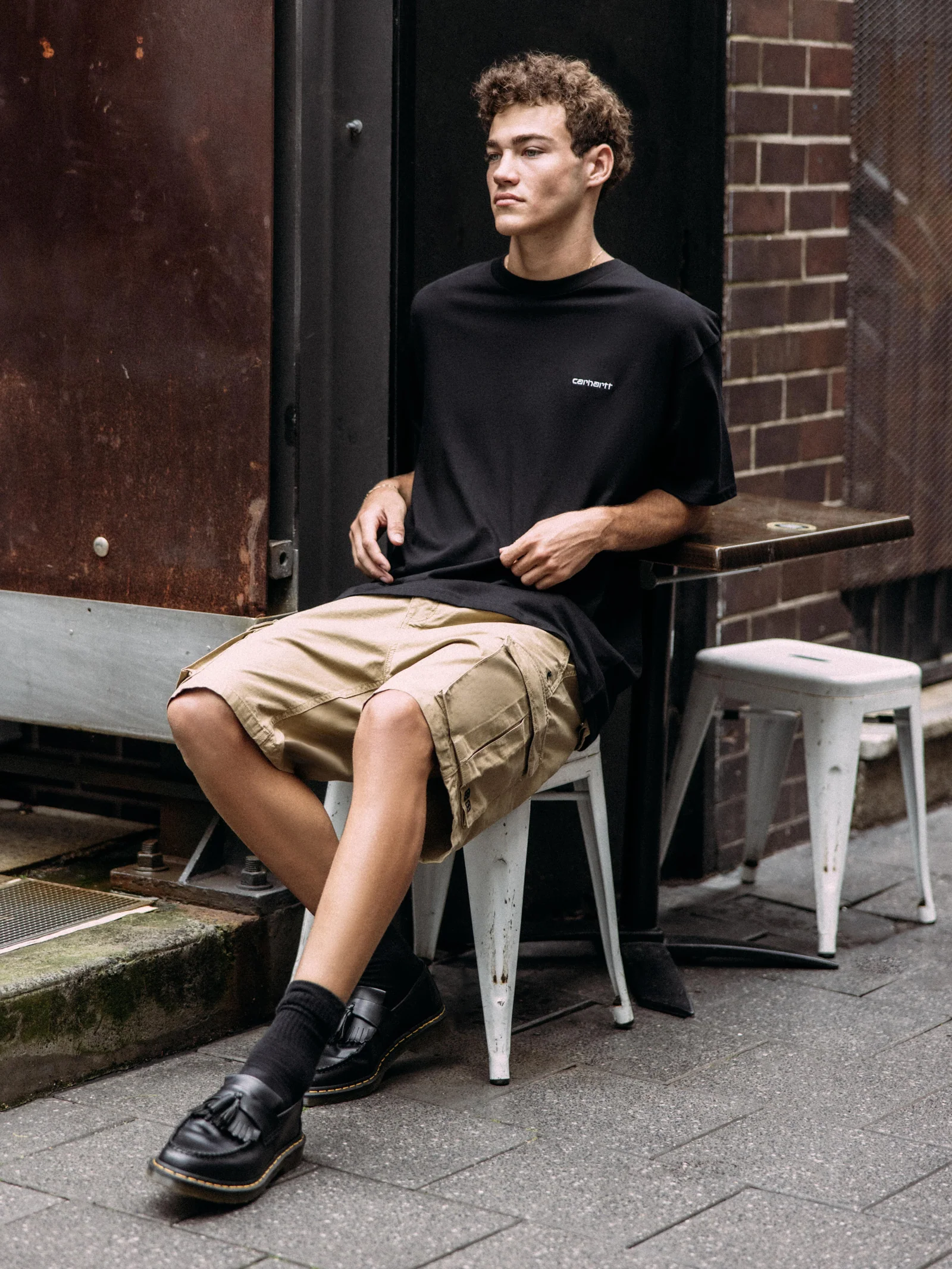 Script Embroidery T-Shirt - Image 2