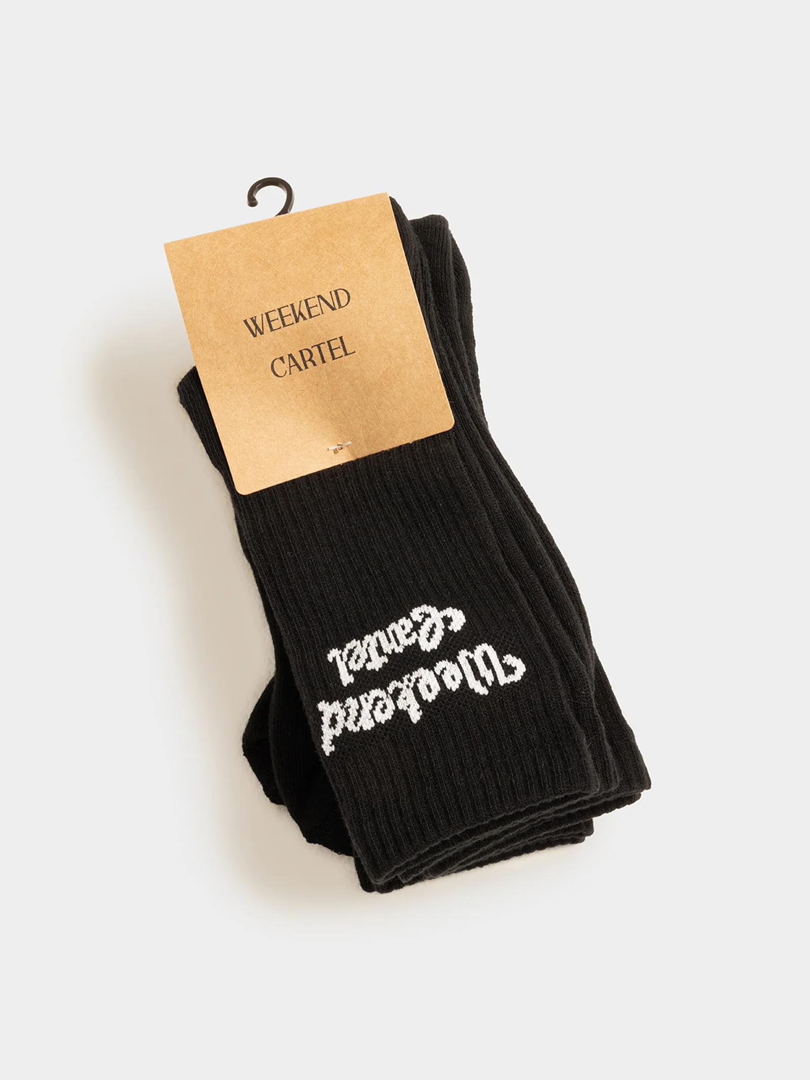 3 Pairs of Script Logo Crew Socks - Image 2