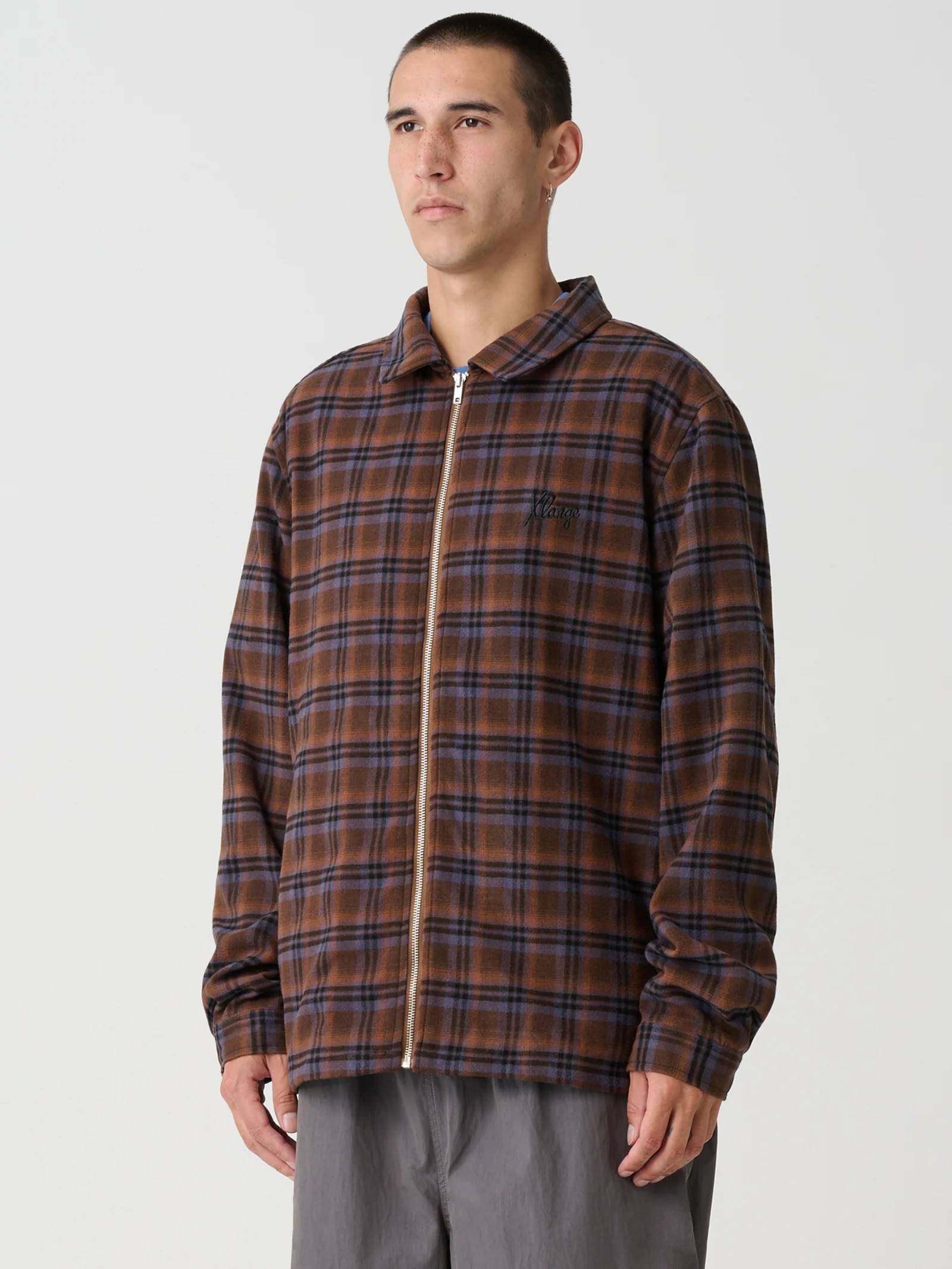 Script Zip Long Sleeve Shirt - Image 3