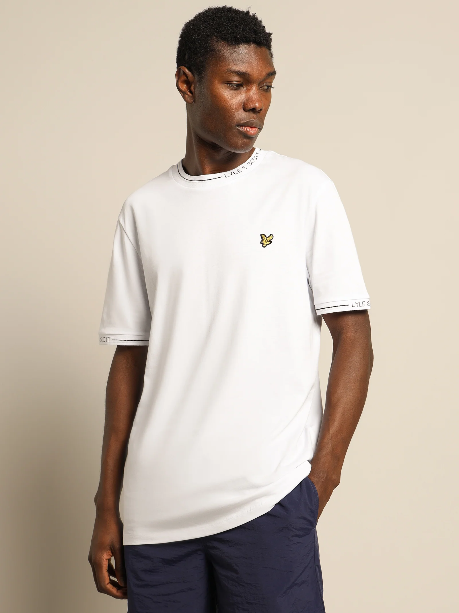 Seasonal Branded Ringer T-Shirt - Image 2