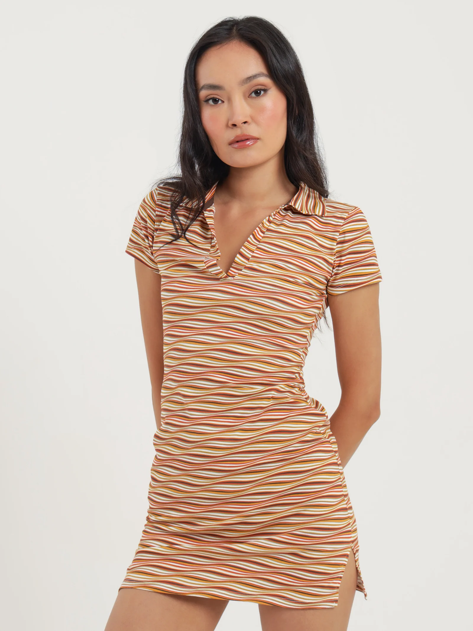 Seeing Stripes Polo Dress - Image 3