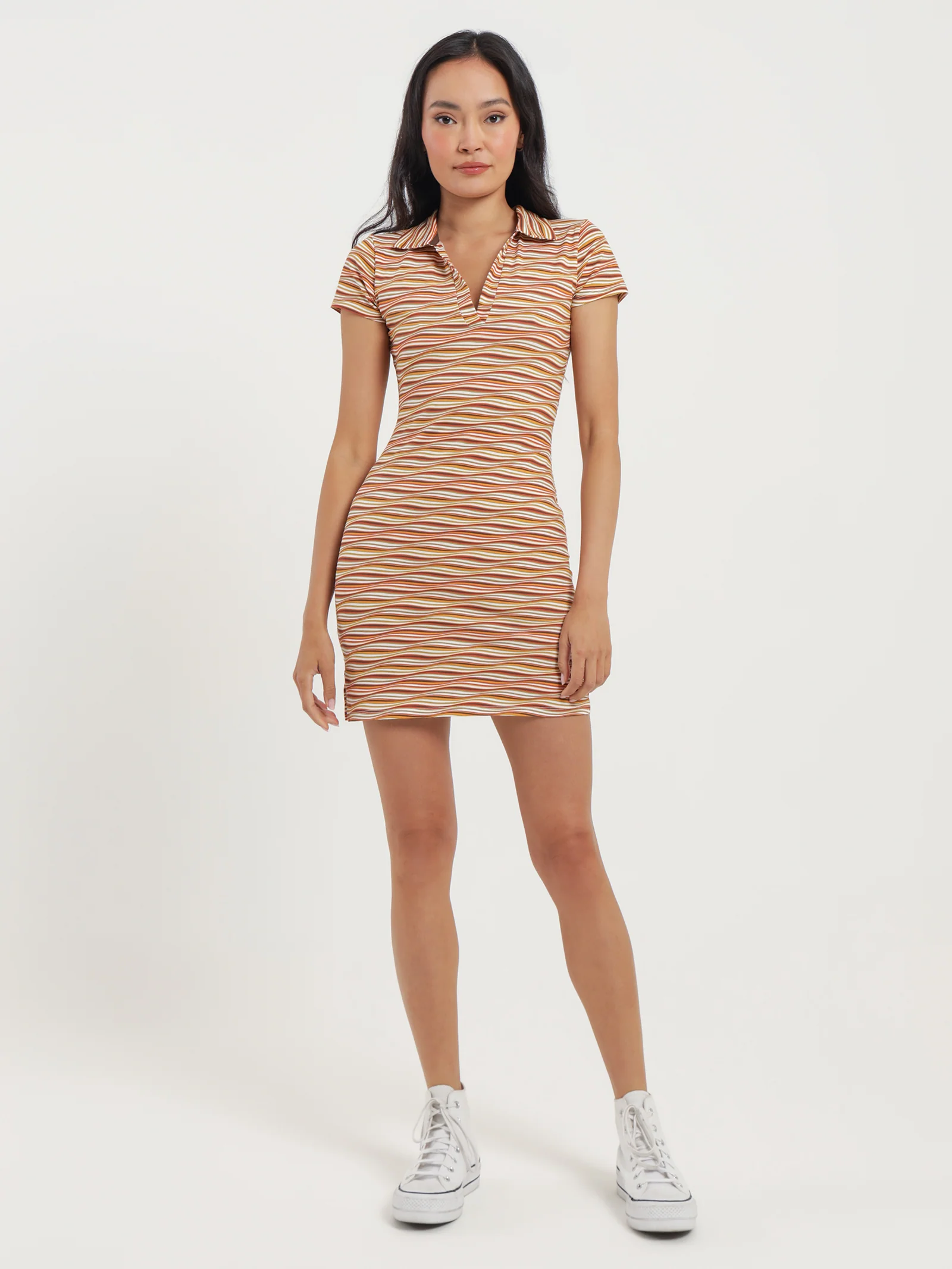 Seeing Stripes Polo Dress - Image 4