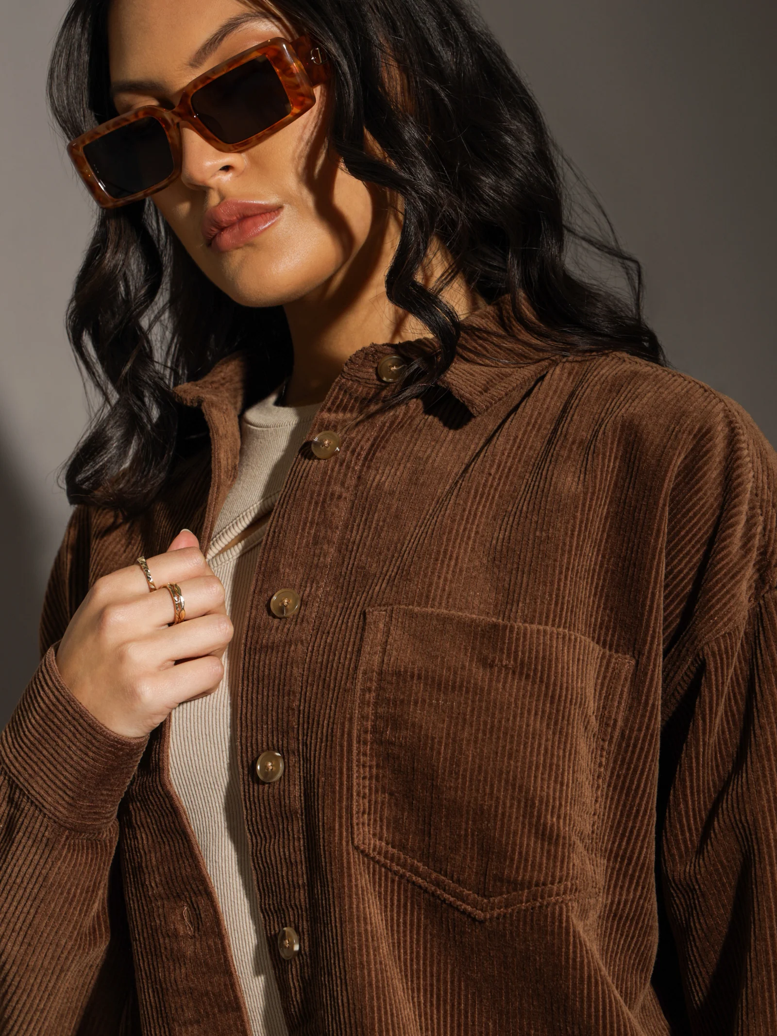 Selena Corduroy Shirt - Image 3