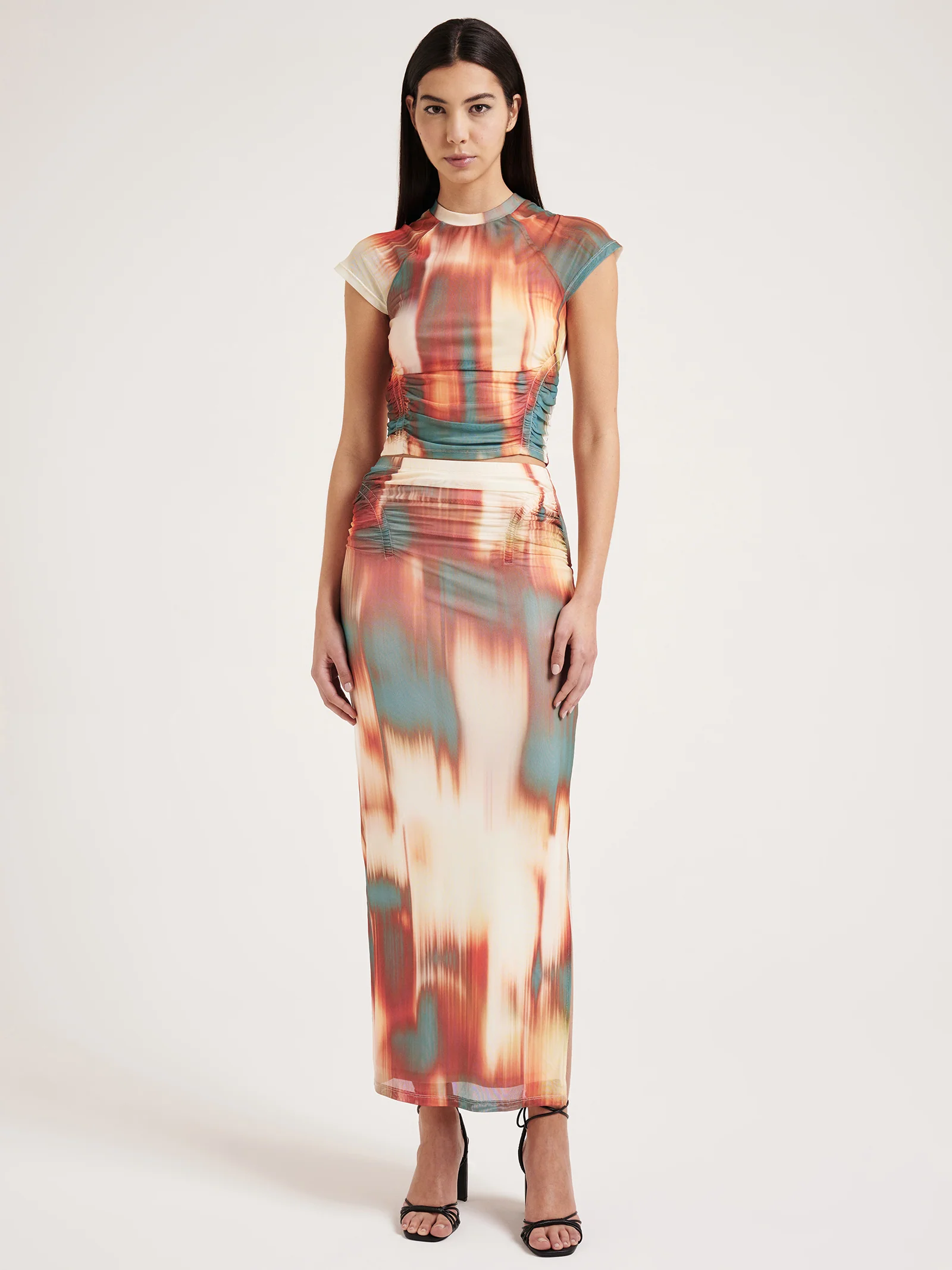 Senya Mesh Midi Skirt - Image 2